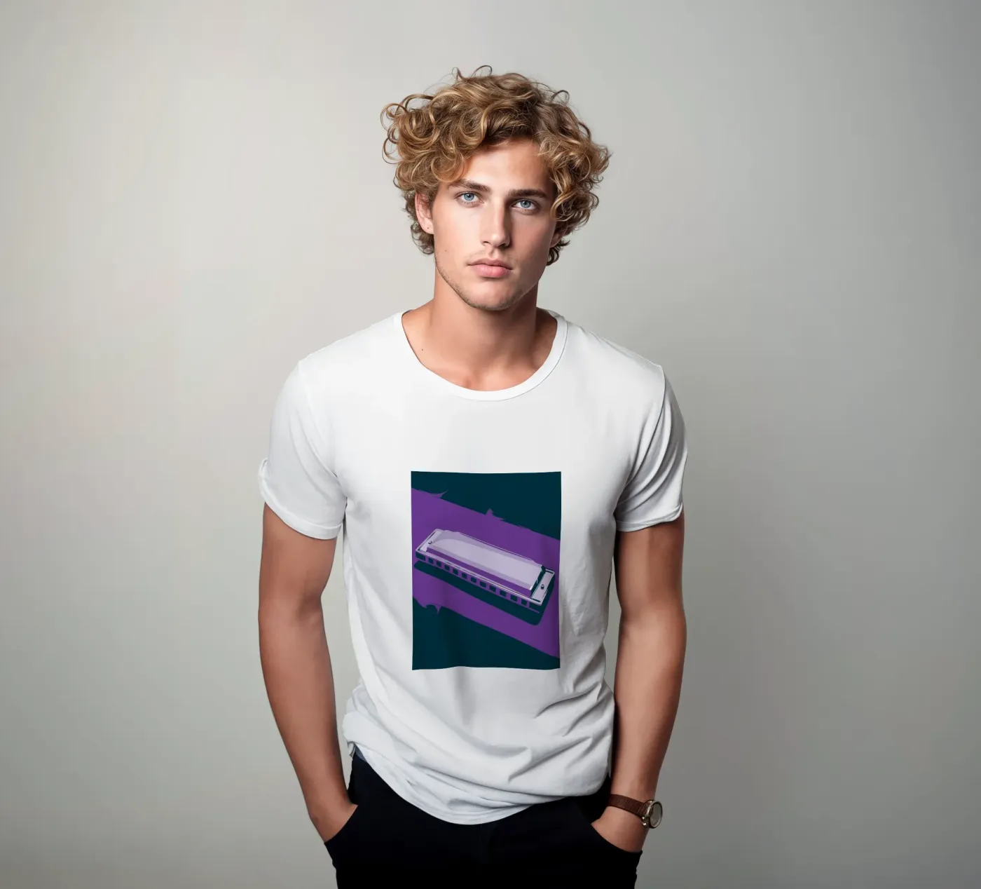 Harmonica t-shirt da MUSIC EDITION