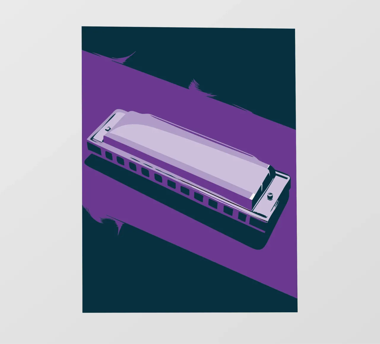 Harmonica backlit folie van MUSIC EDITION