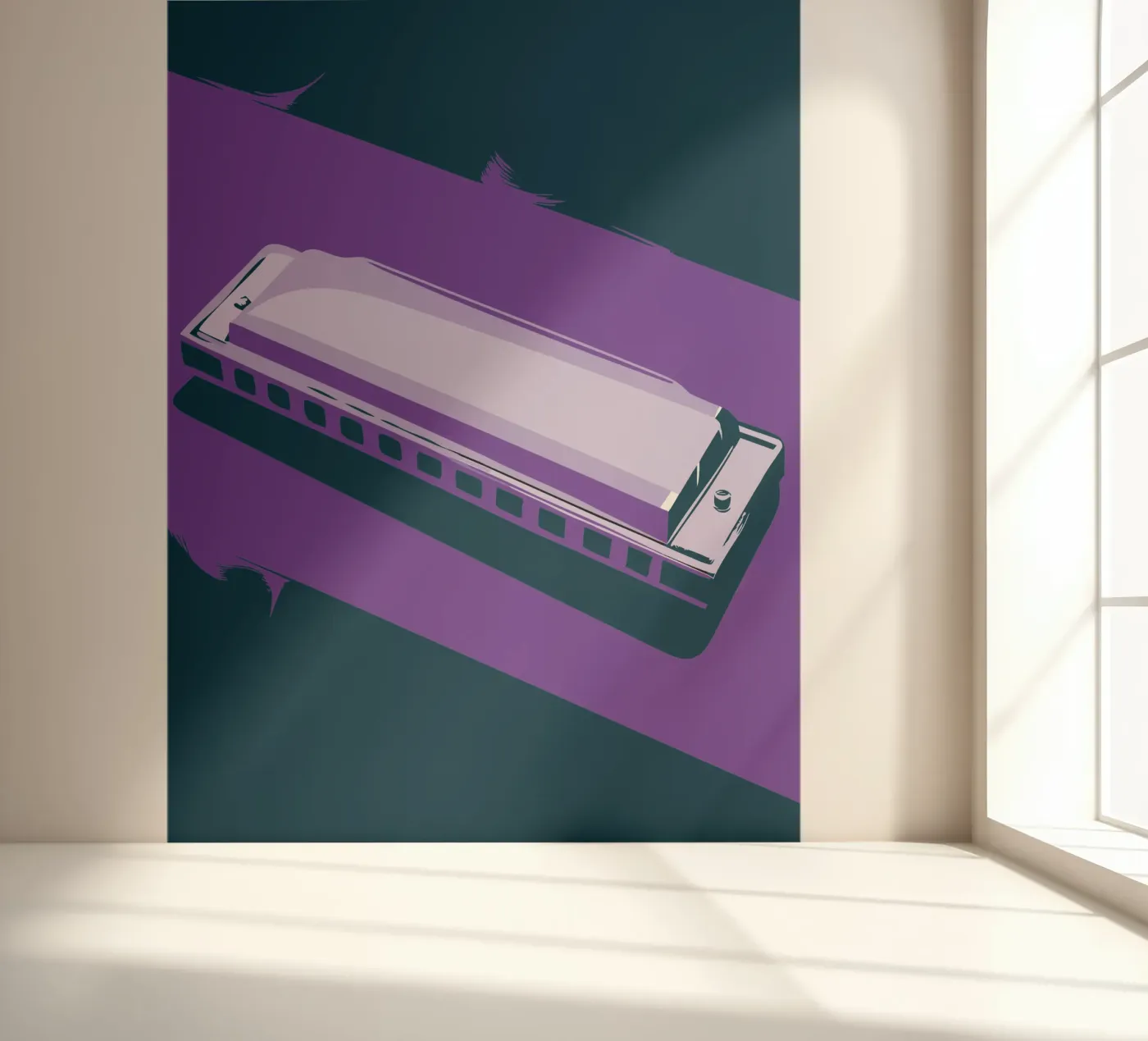 Harmonica fotobehang van MUSIC EDITION