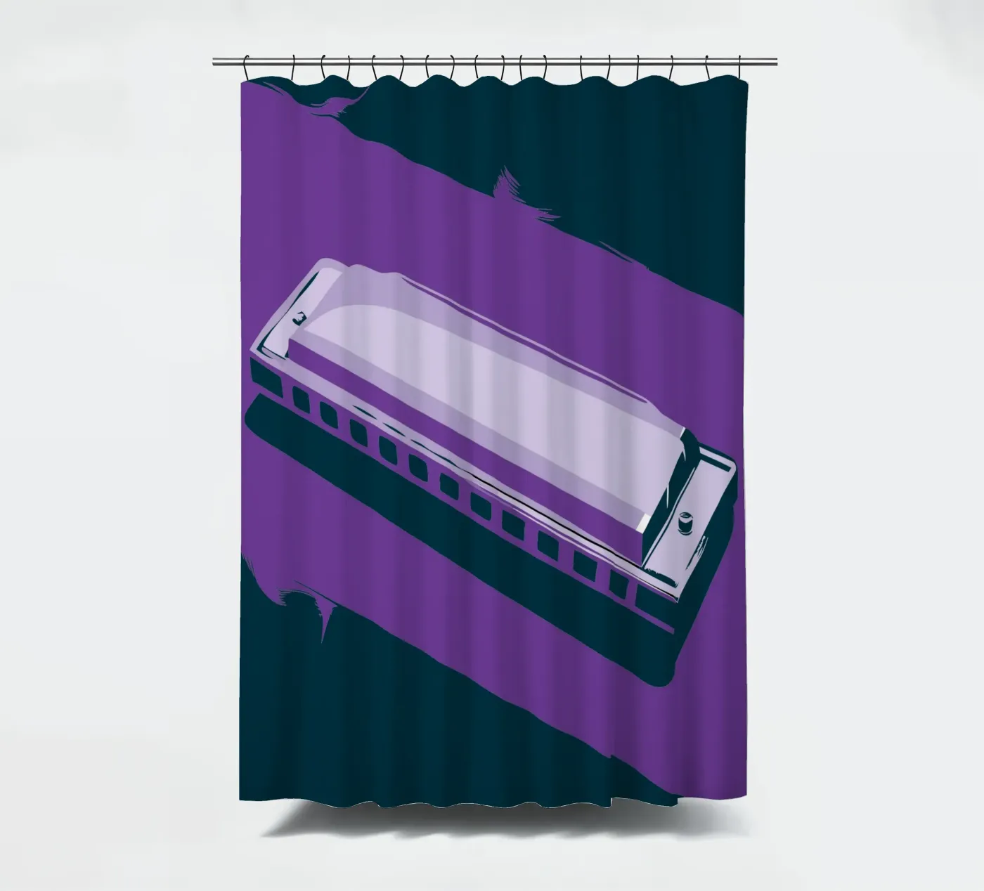 Harmonica Duschvorhang von MUSIC EDITION