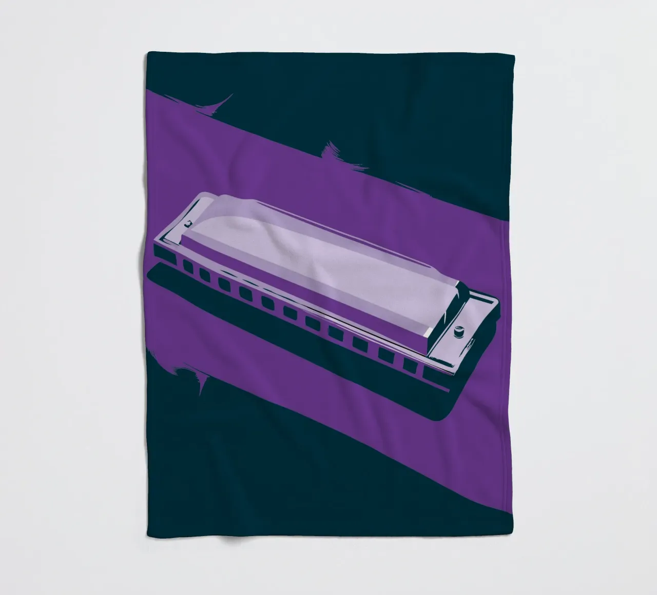 Harmonica fleecedeken van MUSIC EDITION