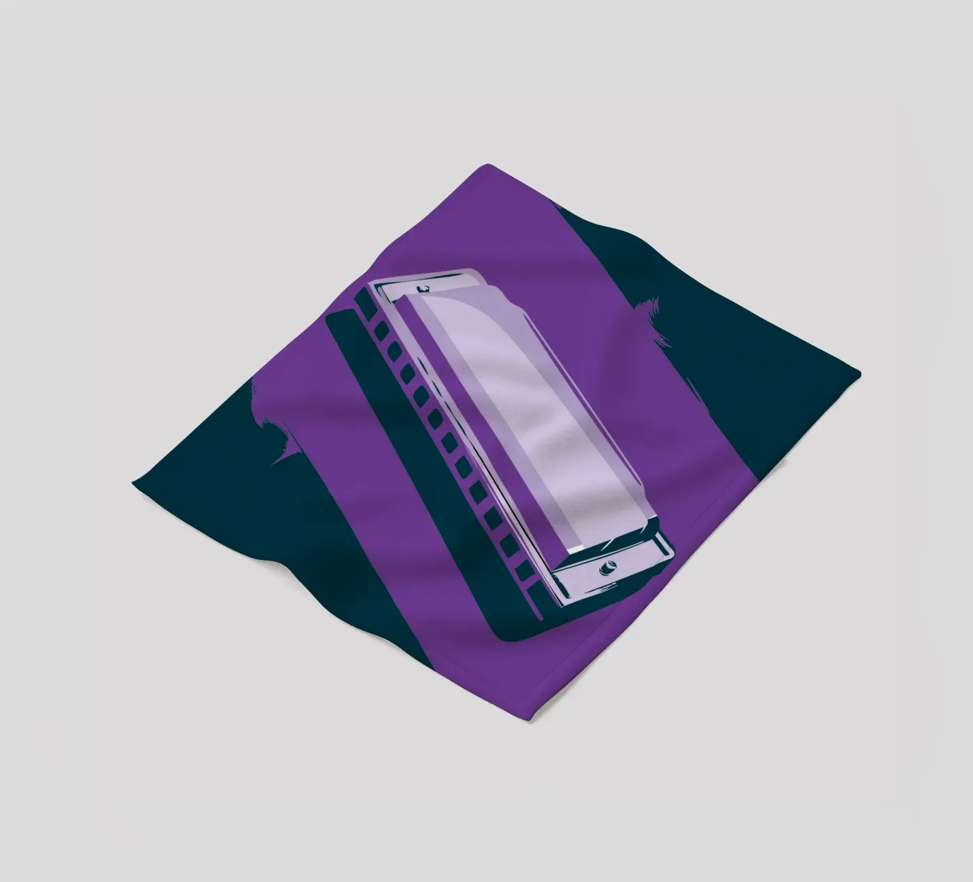 Harmonica fleece blanket by MUSIC EDITION