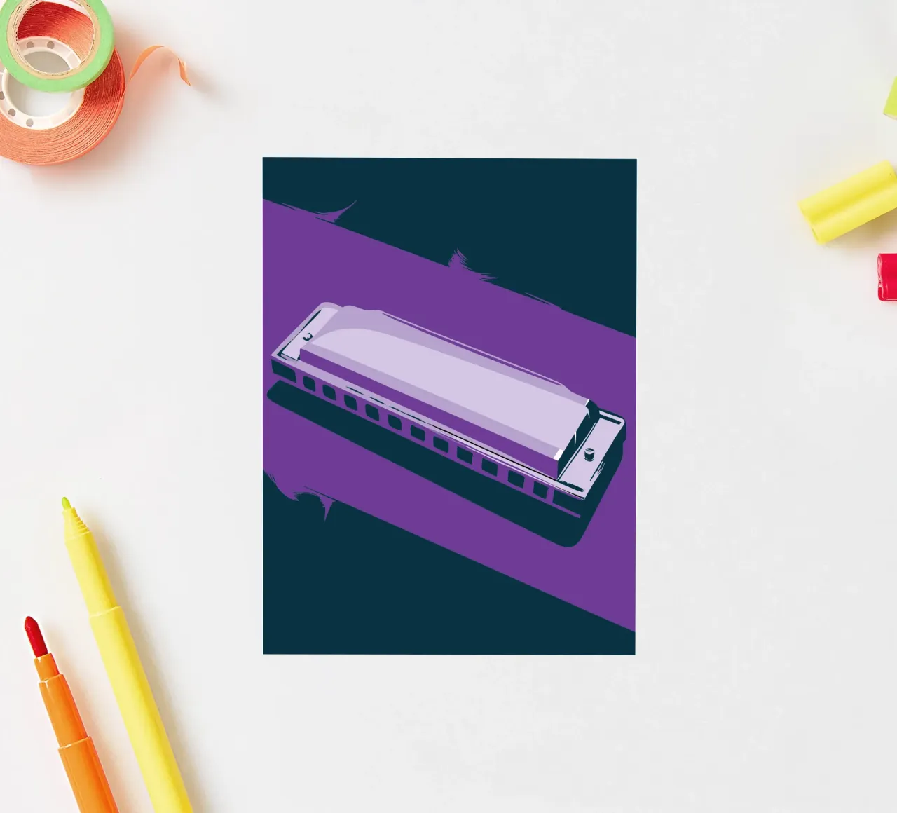 Harmonica sticker by MUSIC EDITION