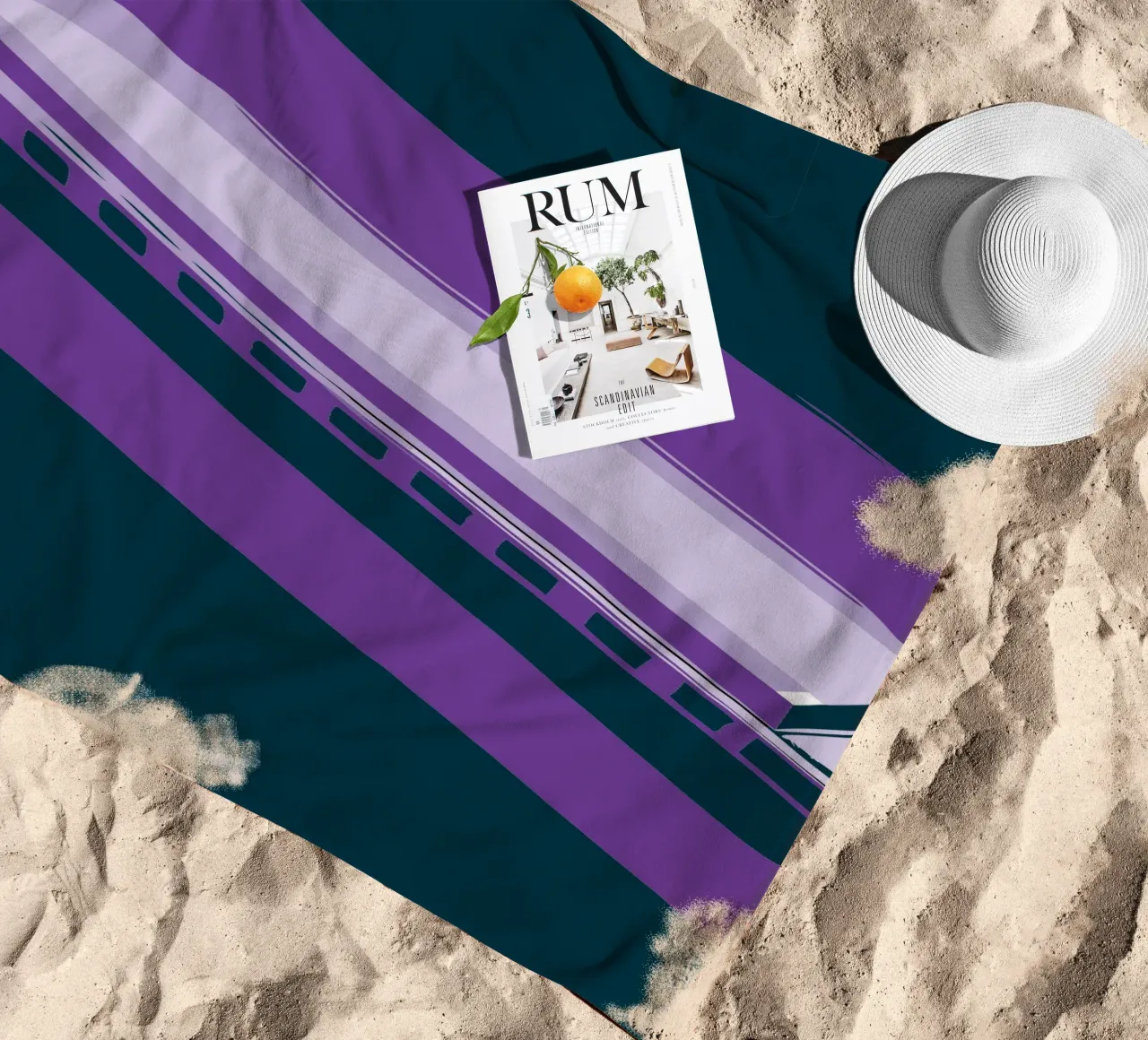 Harmonica beach towel by MUSIC EDITION