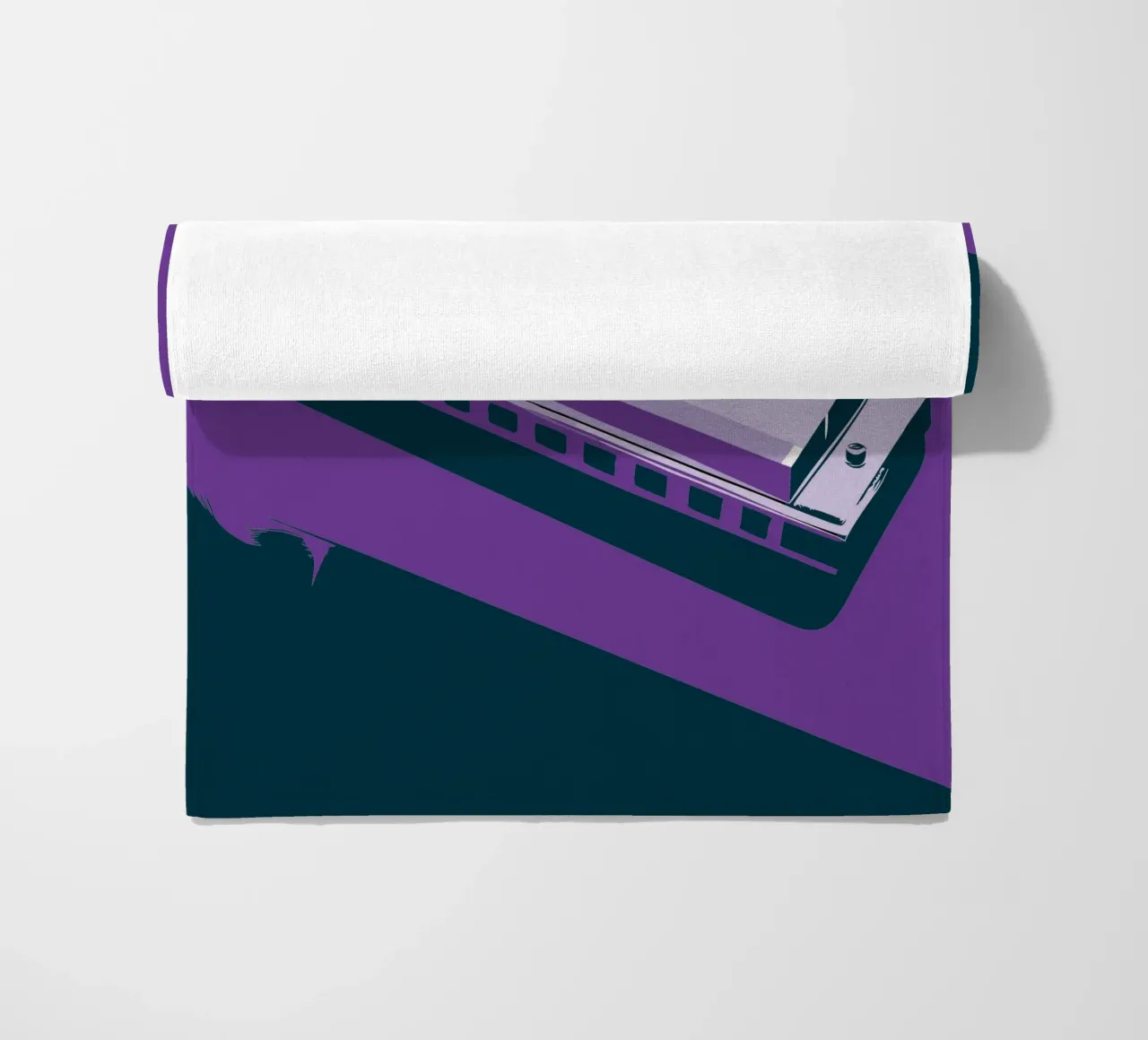 Harmonica beach towel by MUSIC EDITION