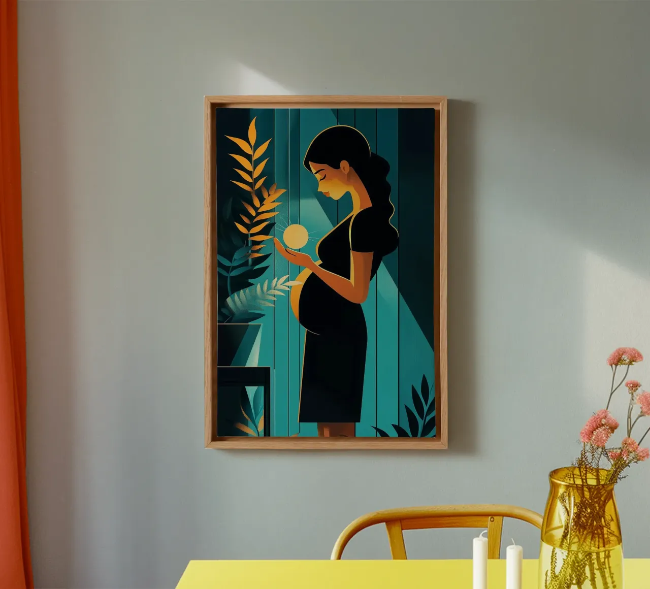 Het innerlijke licht canvas met Baklijst van Synthaira