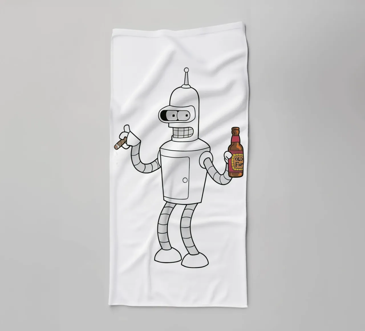 smoke and beer towel by Danielshop