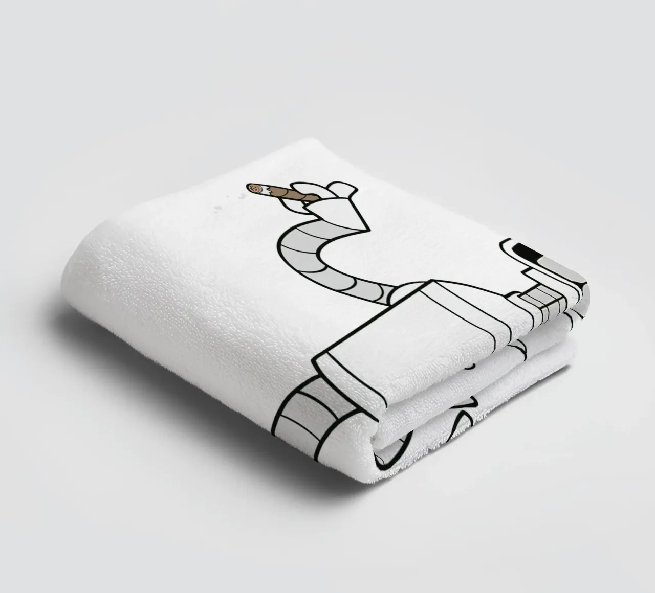 smoke and beer towel by Danielshop