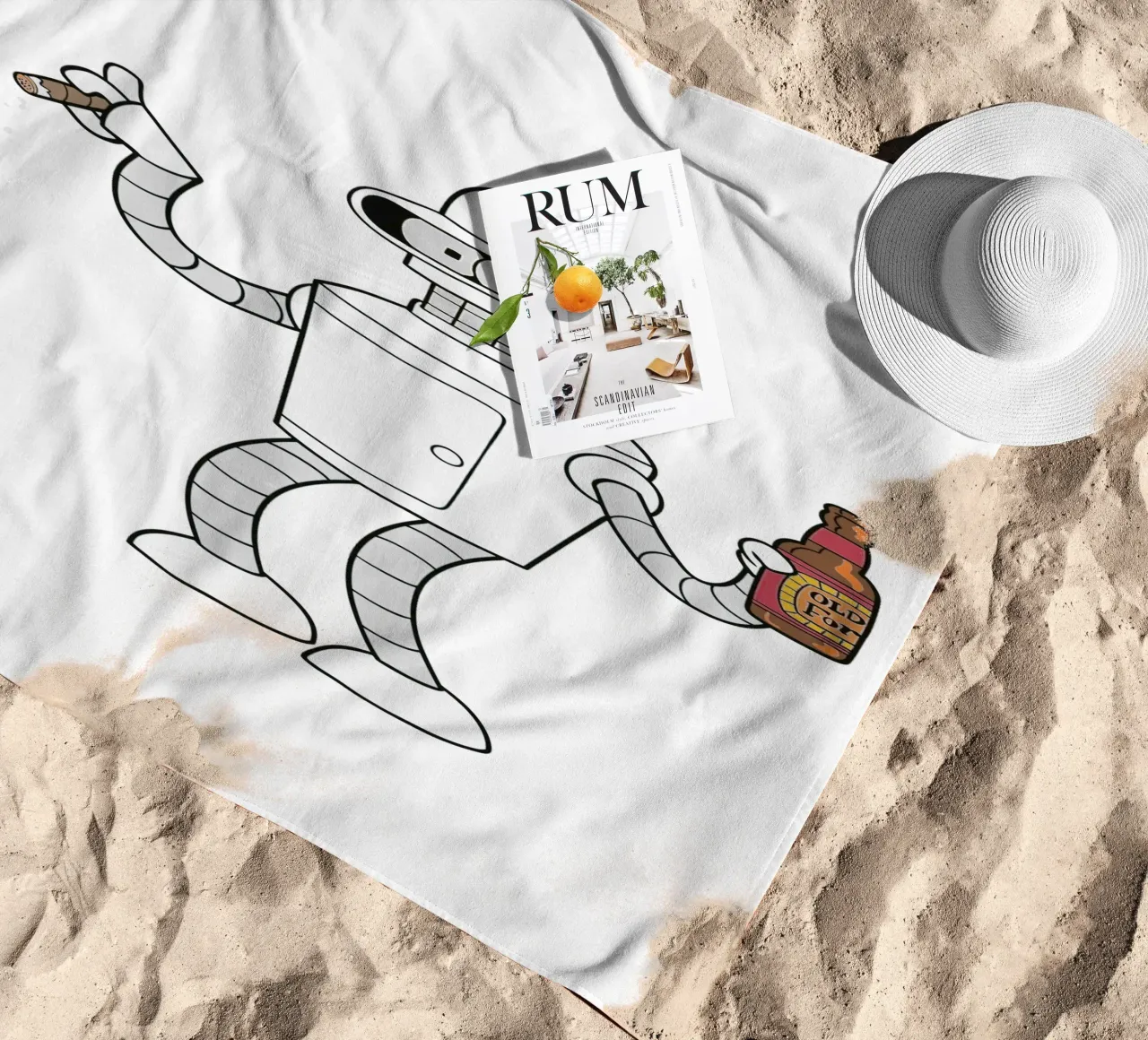 fumo e birra telo mare da Danielshop