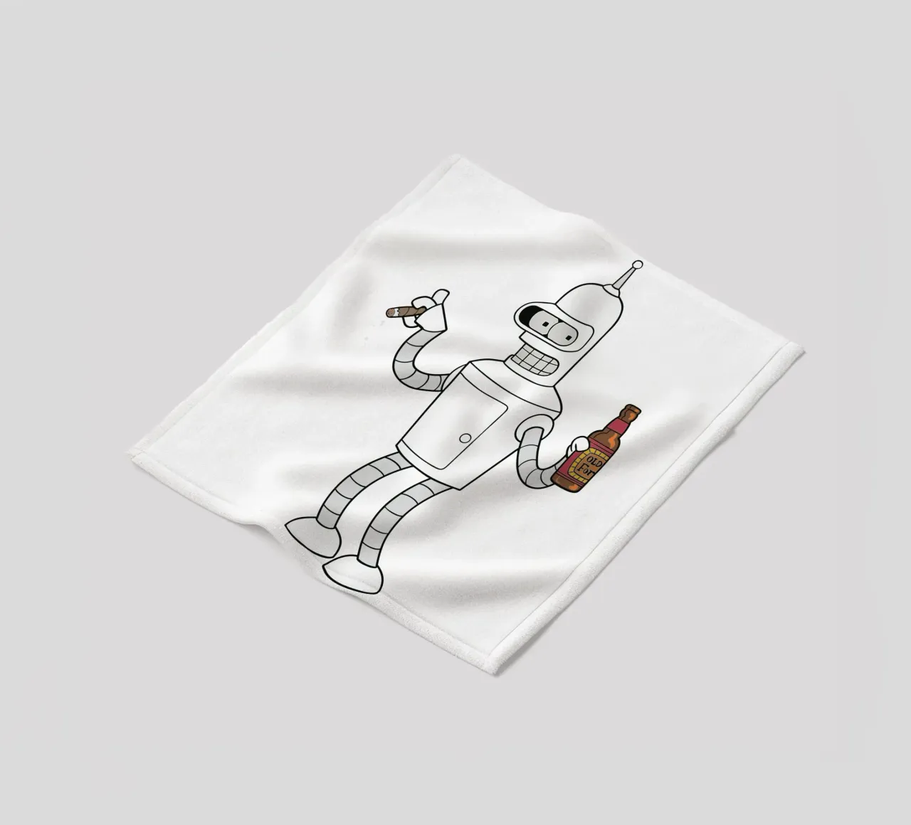 fumo e birra coperta in pile da Danielshop