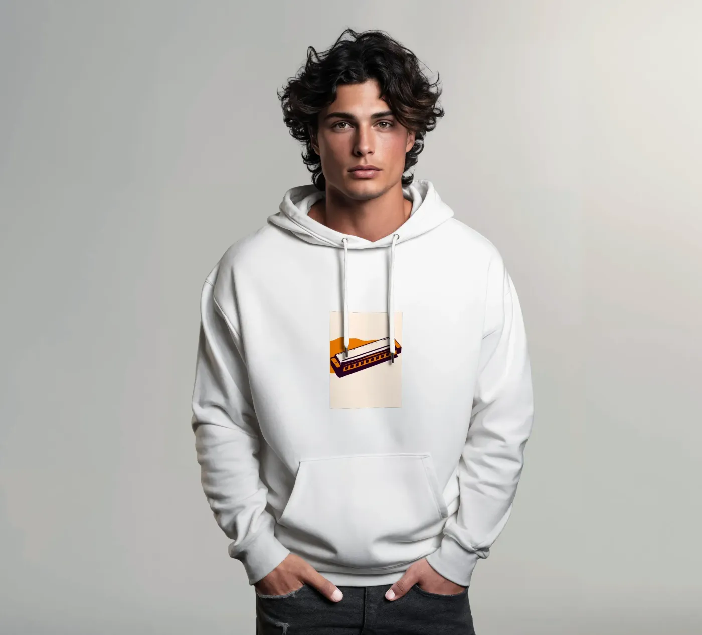 Harmonica hoodie by MUSIC EDITION