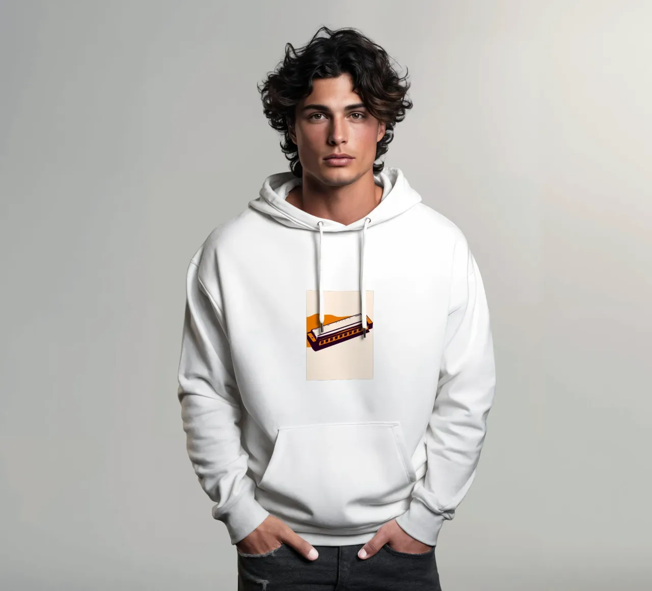 Armonica felpa con cappuccio da MUSIC EDITION