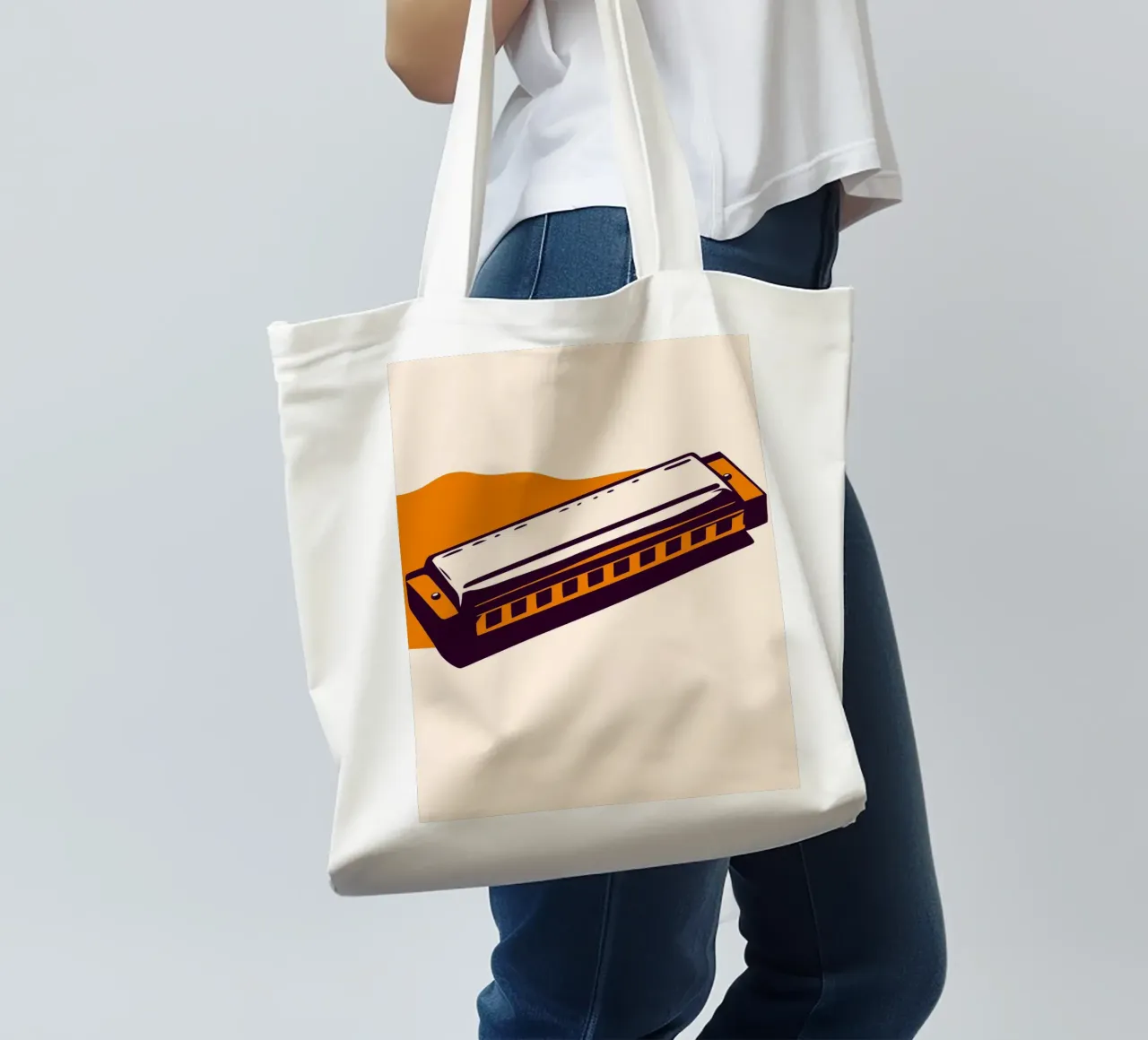Harmonica tote bag by MUSIC EDITION