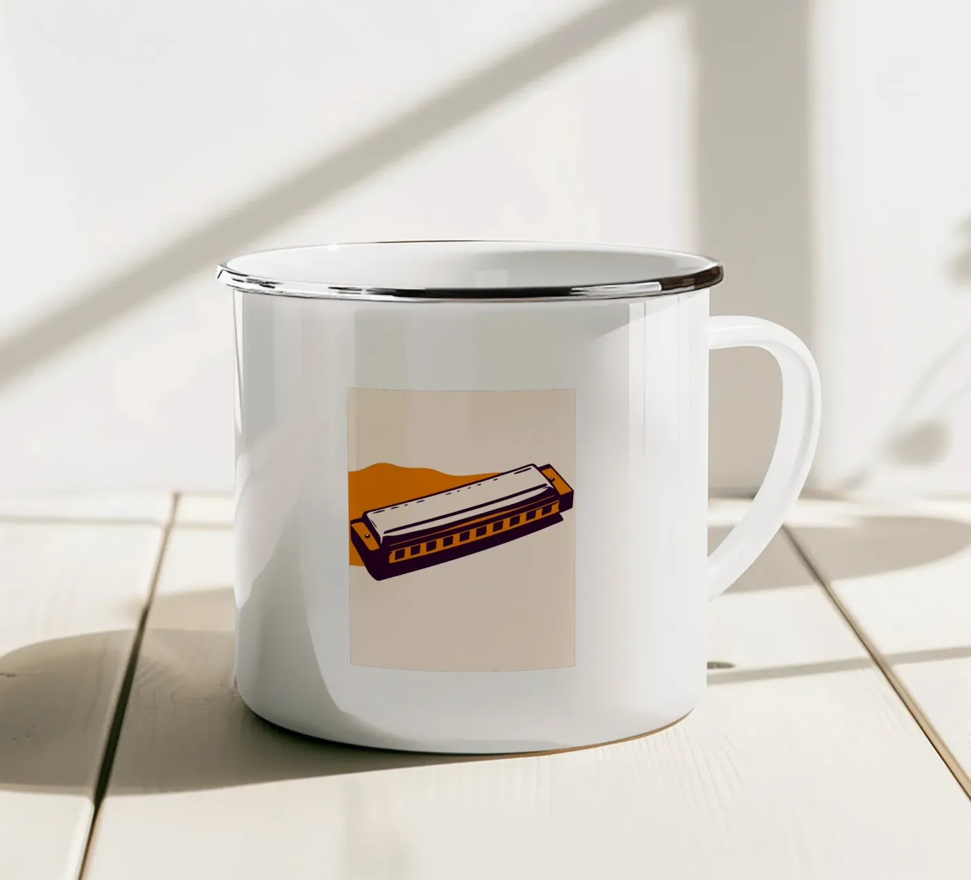 Harmonica emaille mok van MUSIC EDITION