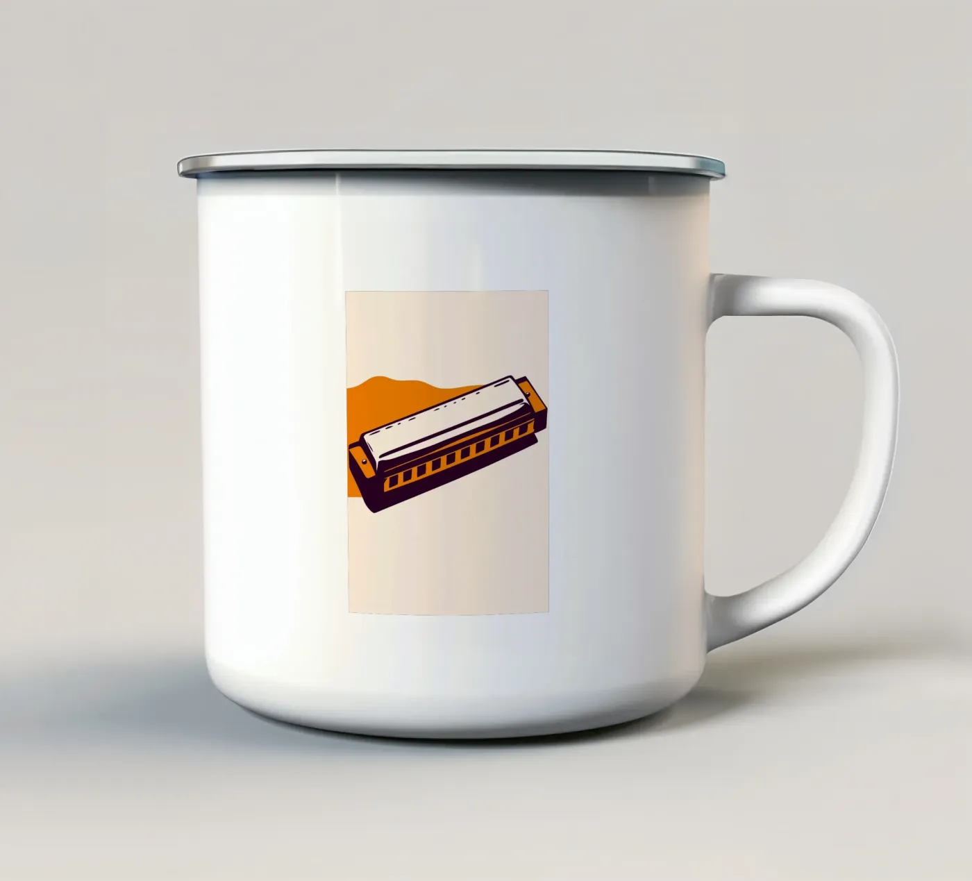 Harmonica emaille mok van MUSIC EDITION