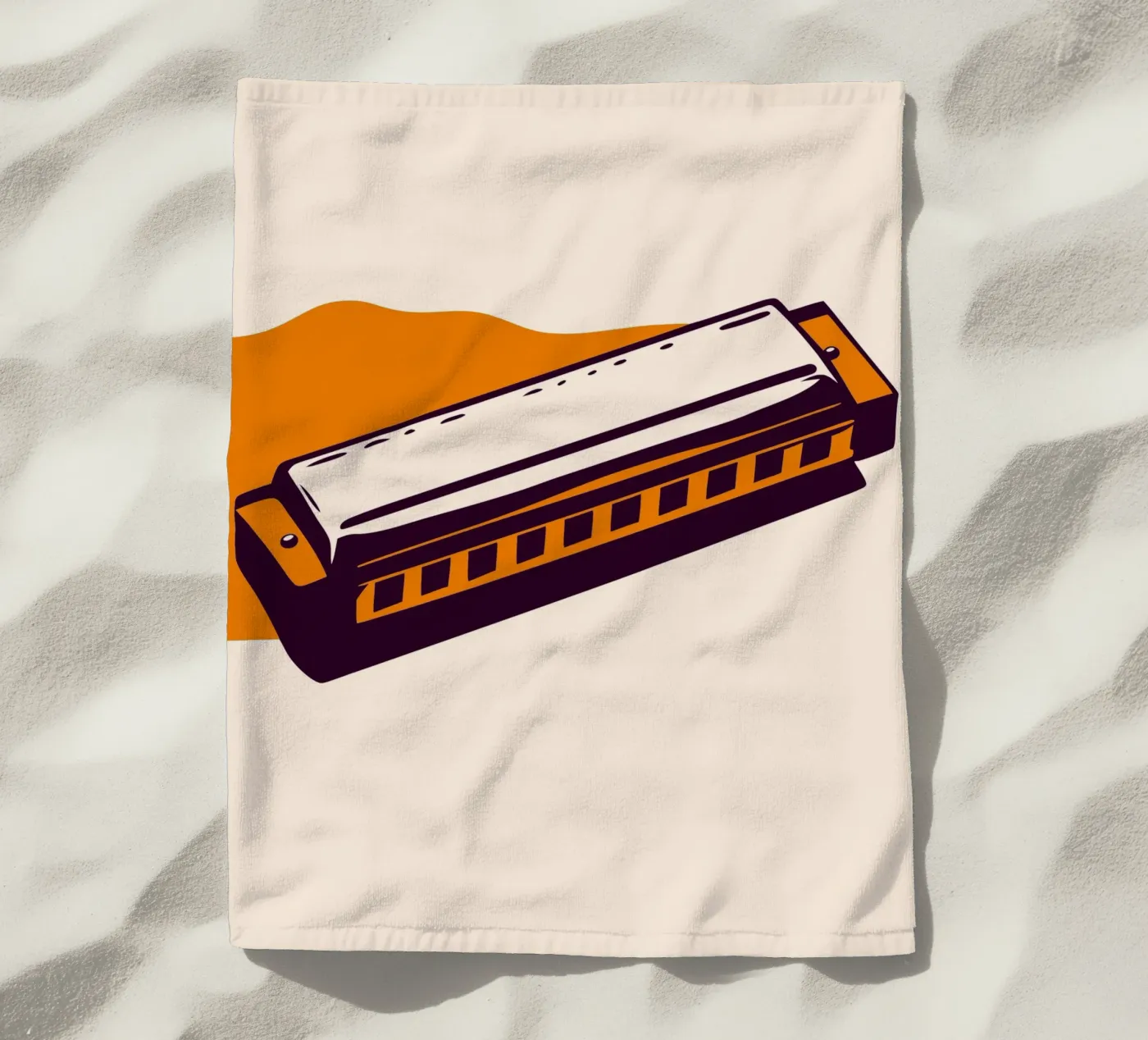 Harmonica Strandtuch von MUSIC EDITION