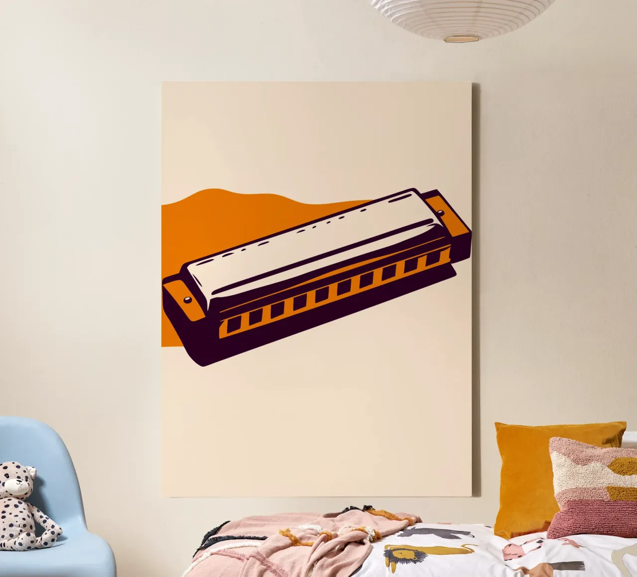Armonica tela con Cornice a cassetta da MUSIC EDITION