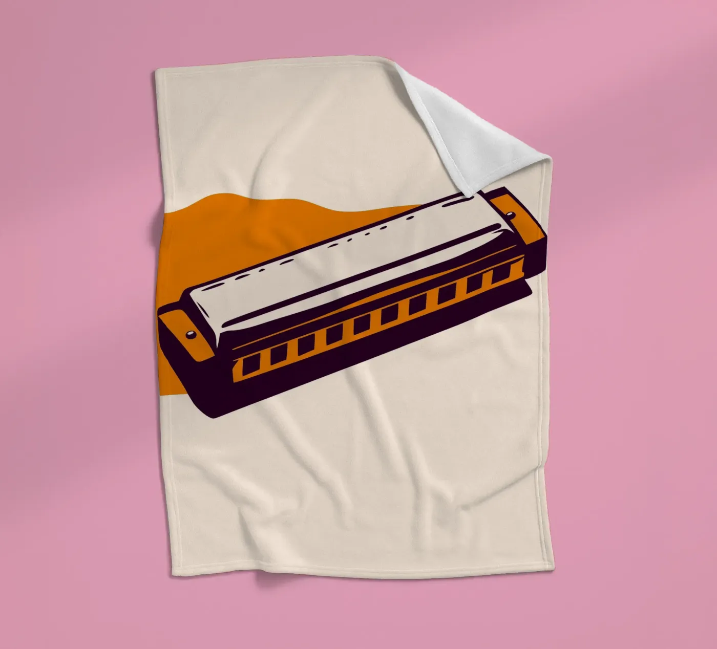 Harmonica plaid polaire de MUSIC EDITION