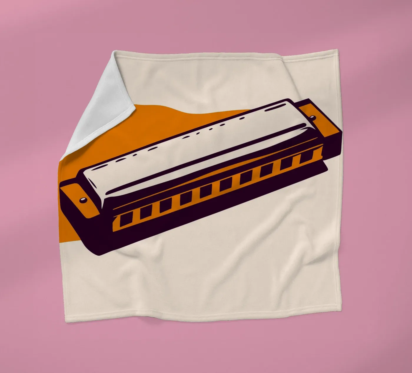Harmonica plaid polaire de MUSIC EDITION