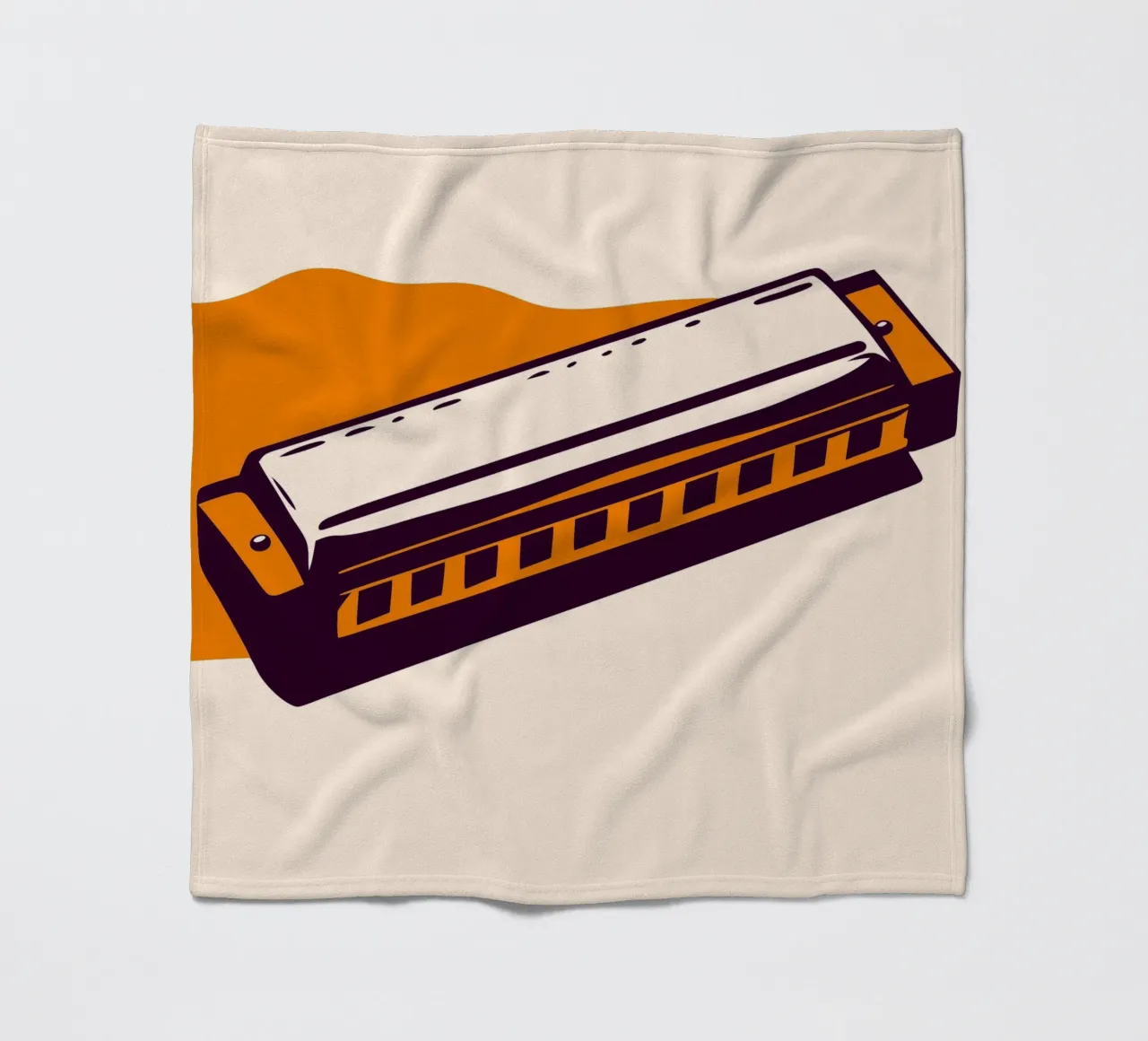 Harmonica fleecedeken van MUSIC EDITION