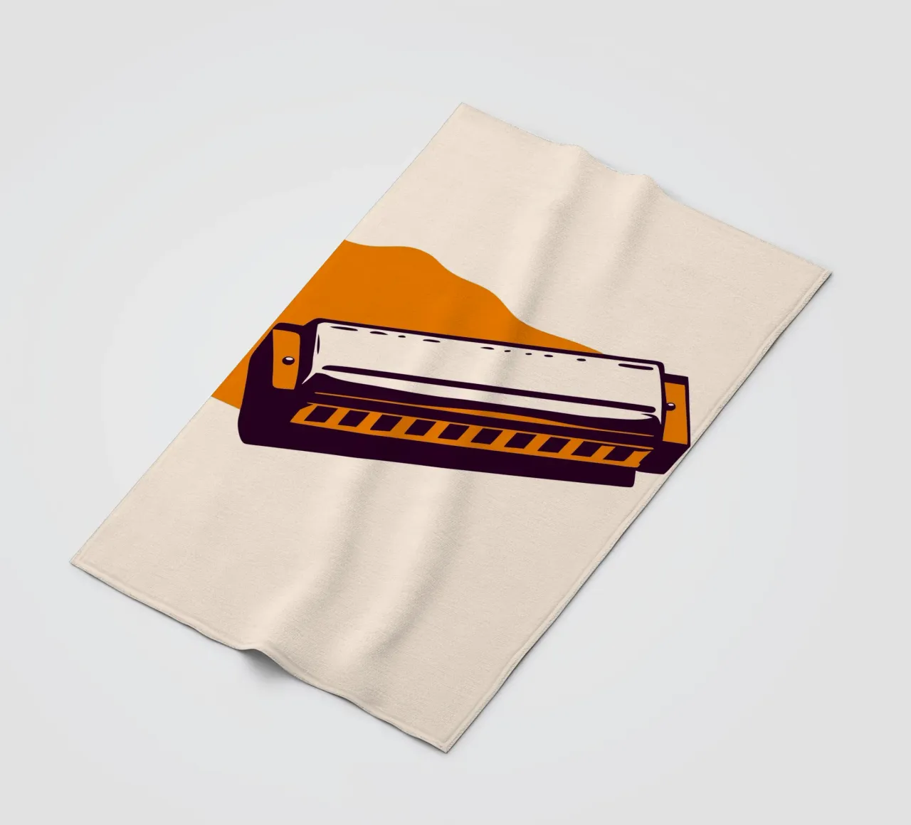 Harmonica fleecedeken van MUSIC EDITION