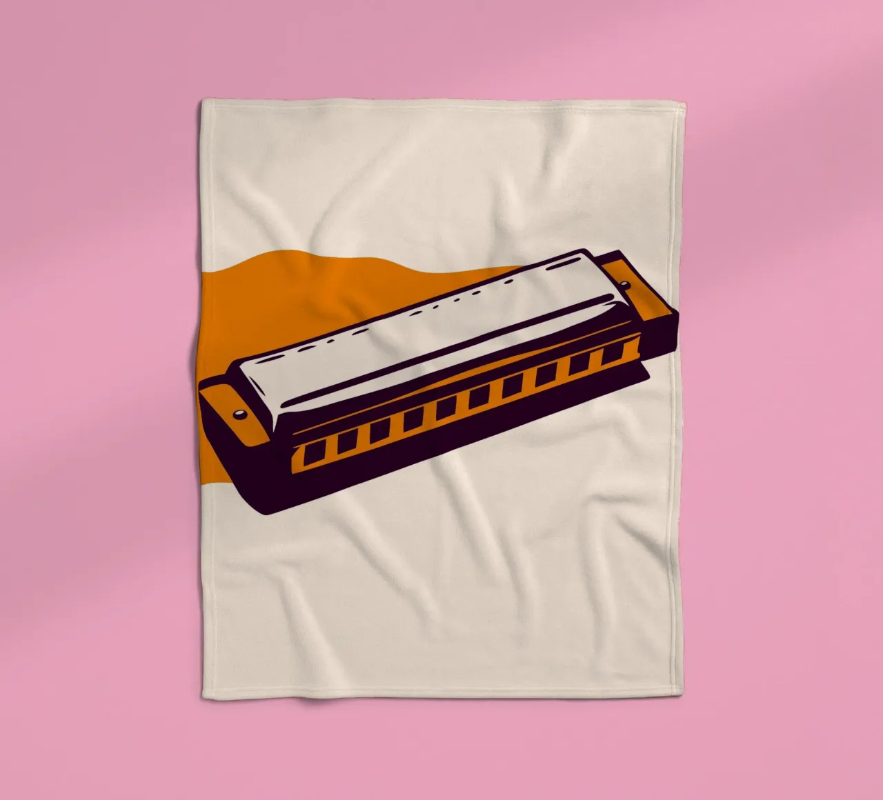 Harmonica fleecedeken van MUSIC EDITION