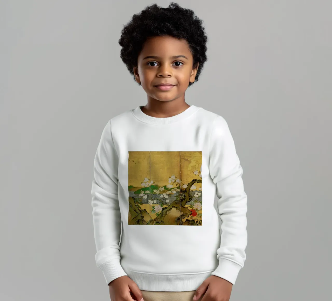 Flowers in a Landscape felpa bambino da ARTOTHEK