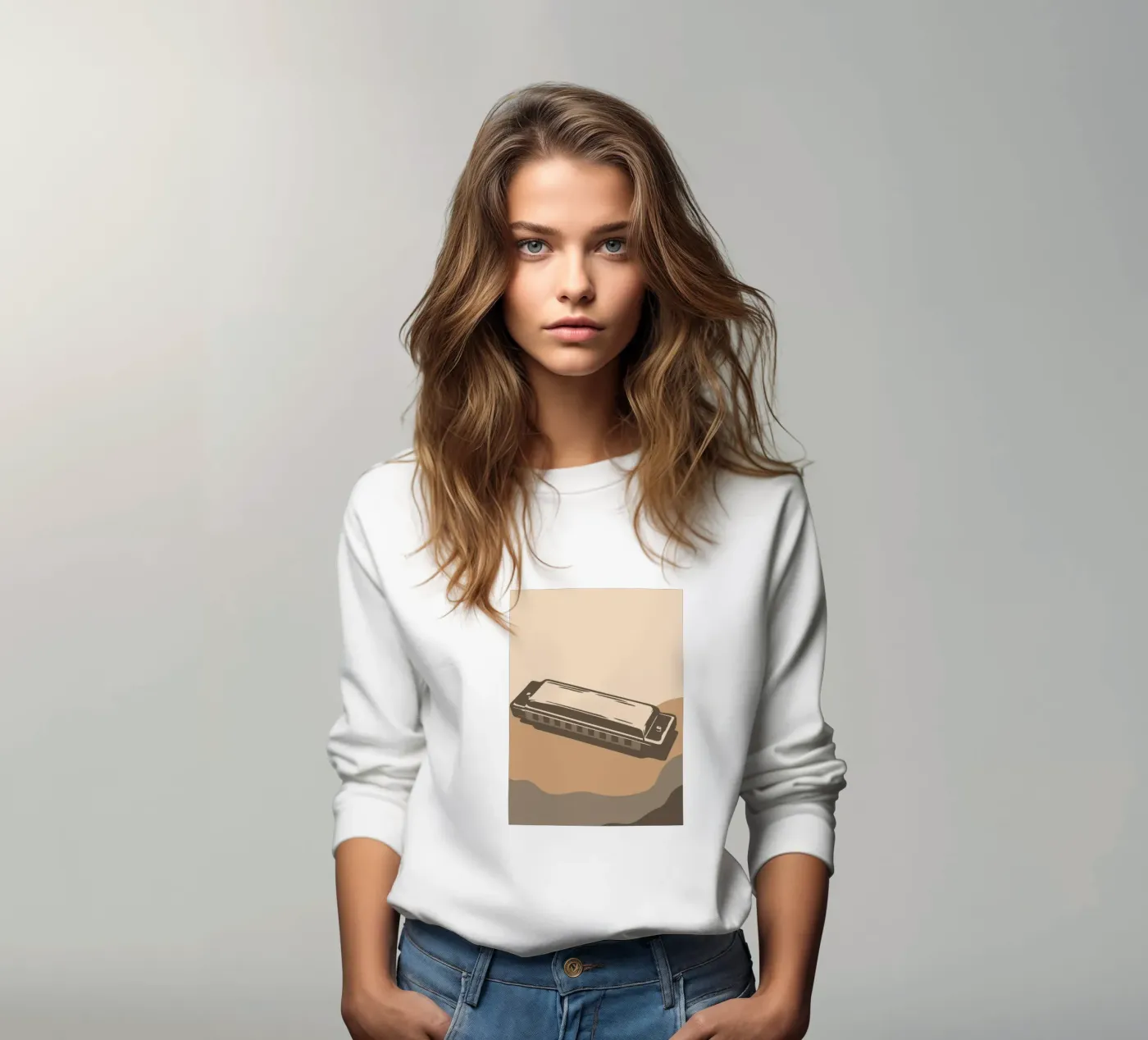Harmonica sweatshirt van MUSIC EDITION
