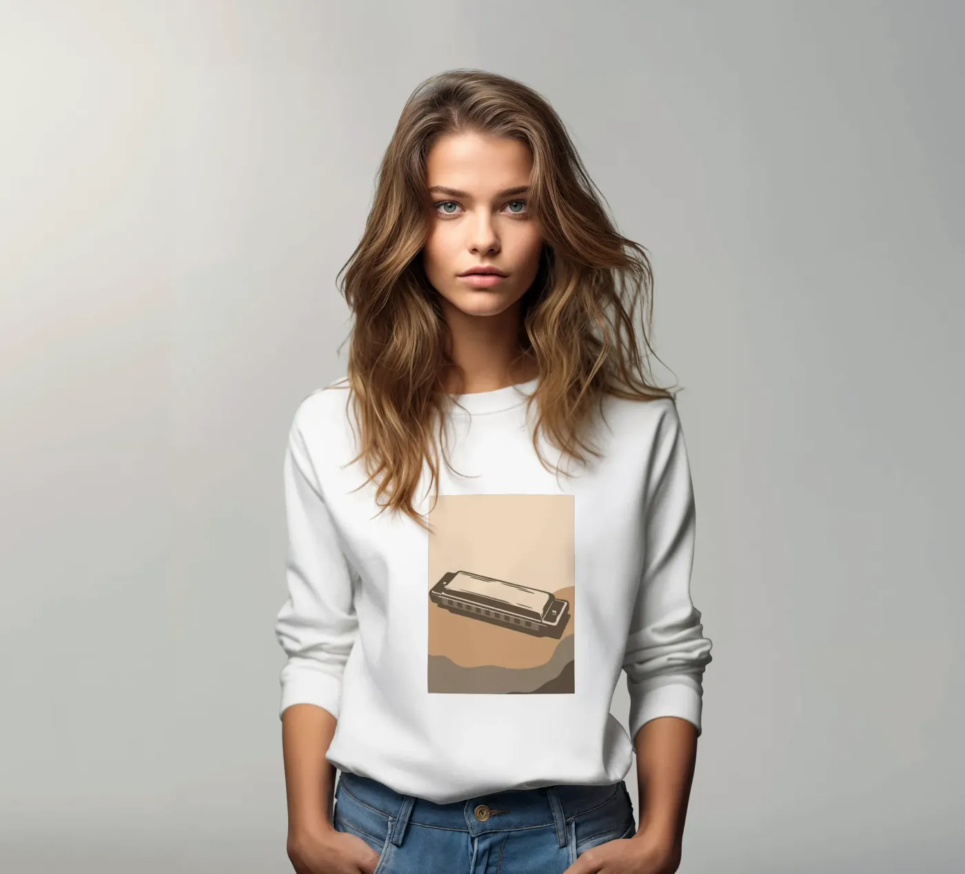 Harmonica sweatshirt by MUSIC EDITION