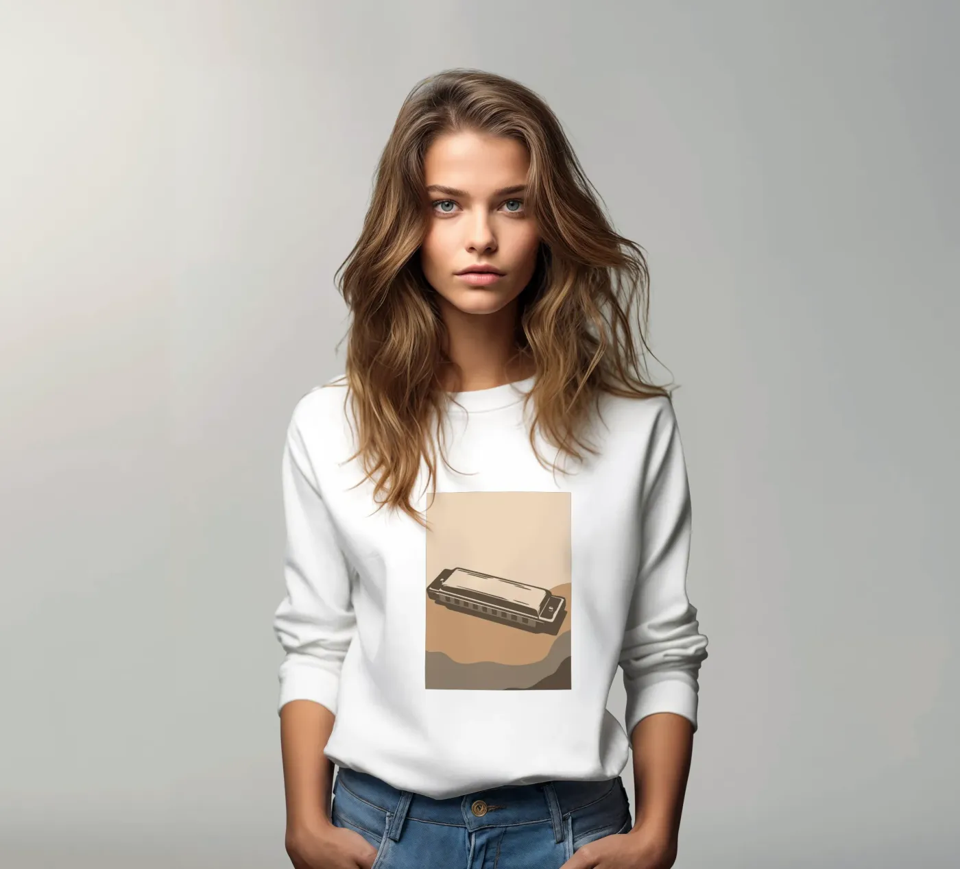 Harmonica sweatshirt van MUSIC EDITION