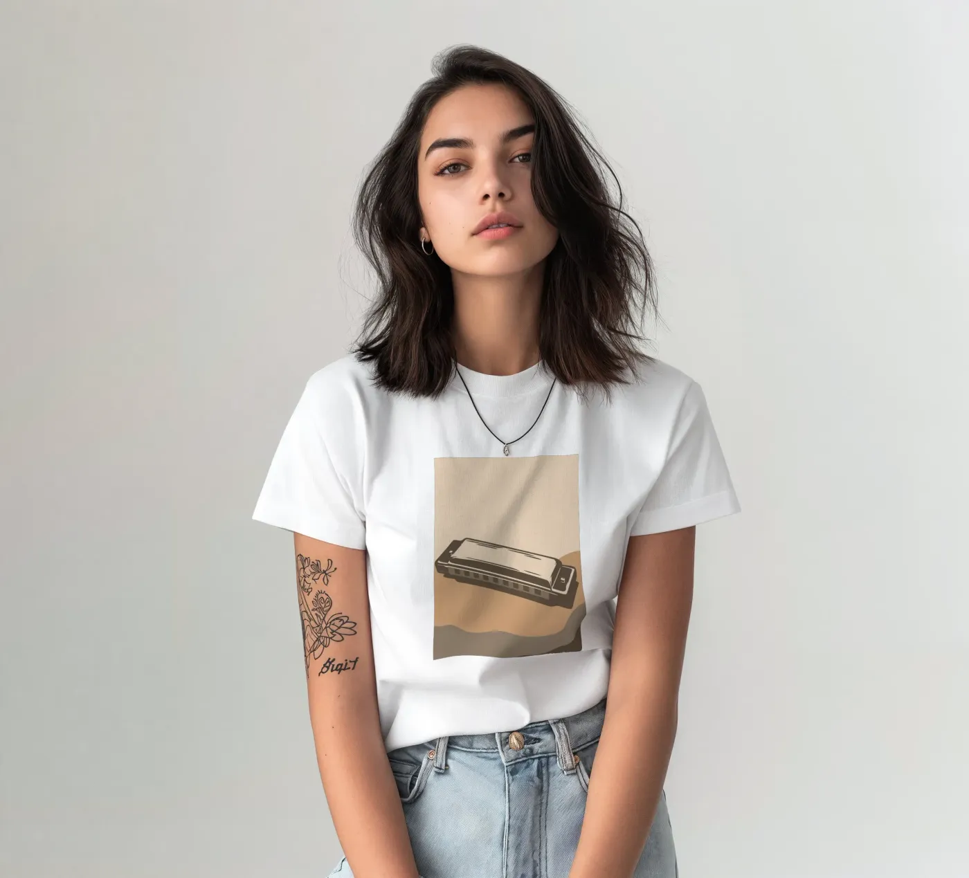 Harmonica t-shirt by MUSIC EDITION
