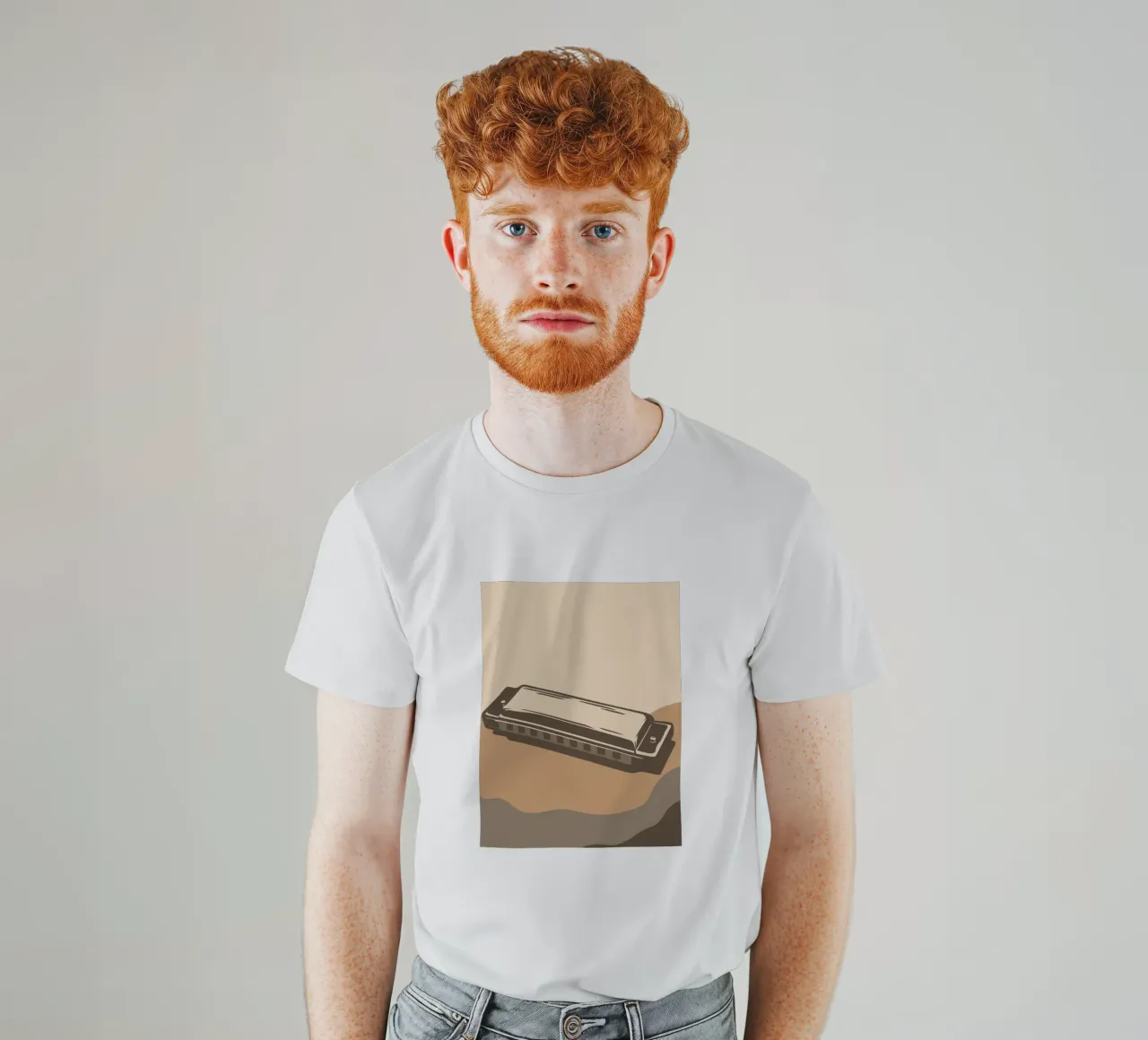 Harmonica t-shirt by MUSIC EDITION