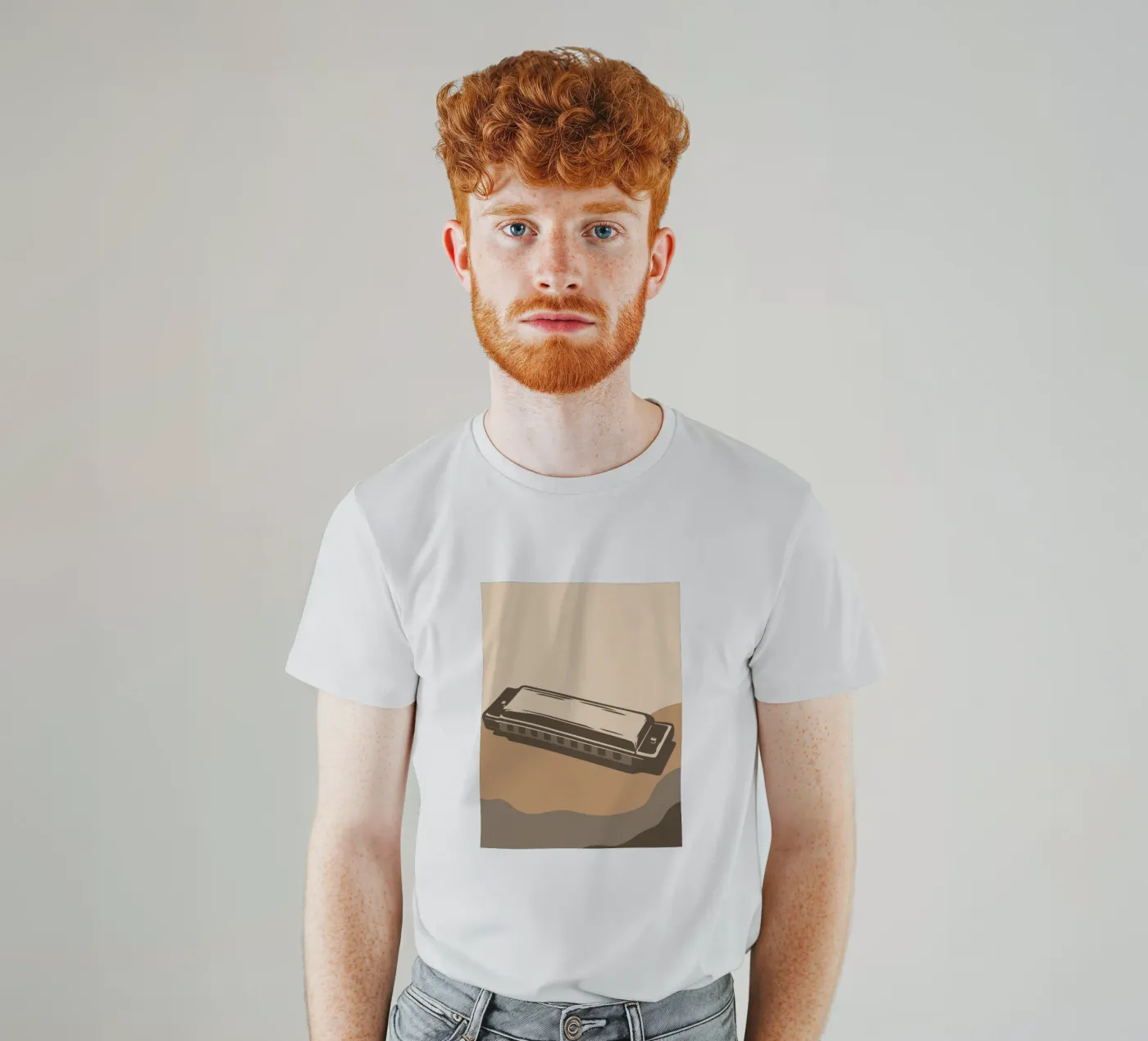 Harmonica t-shirt by MUSIC EDITION