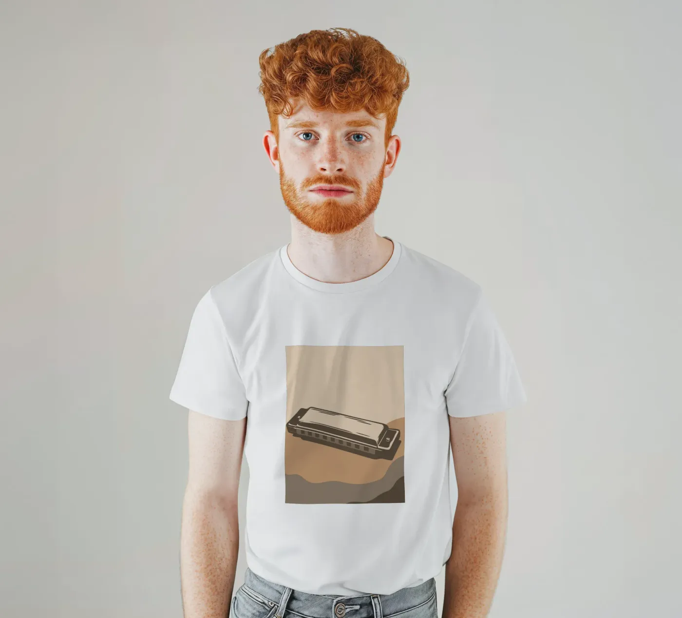 Harmonica t-shirt by MUSIC EDITION