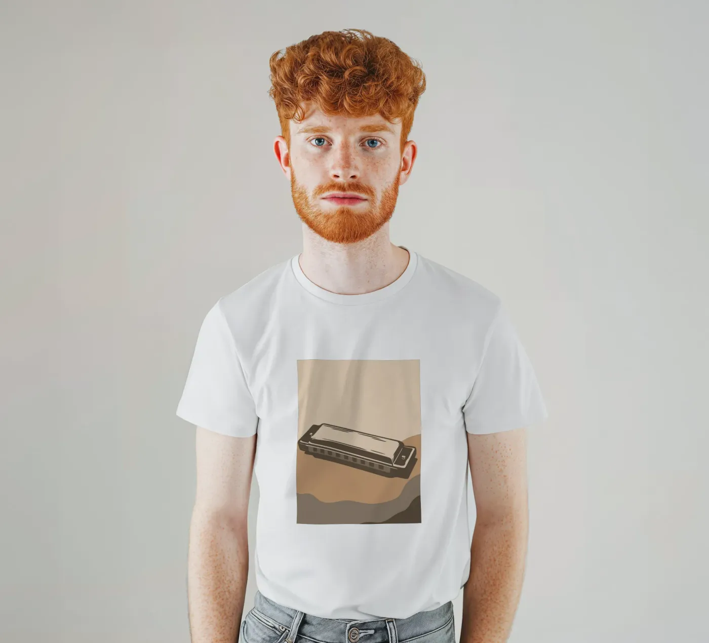 Harmonica t-shirt by MUSIC EDITION