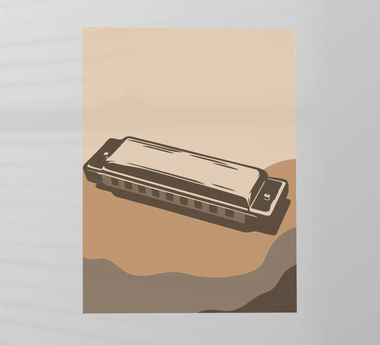 Harmonica backlit folie van MUSIC EDITION