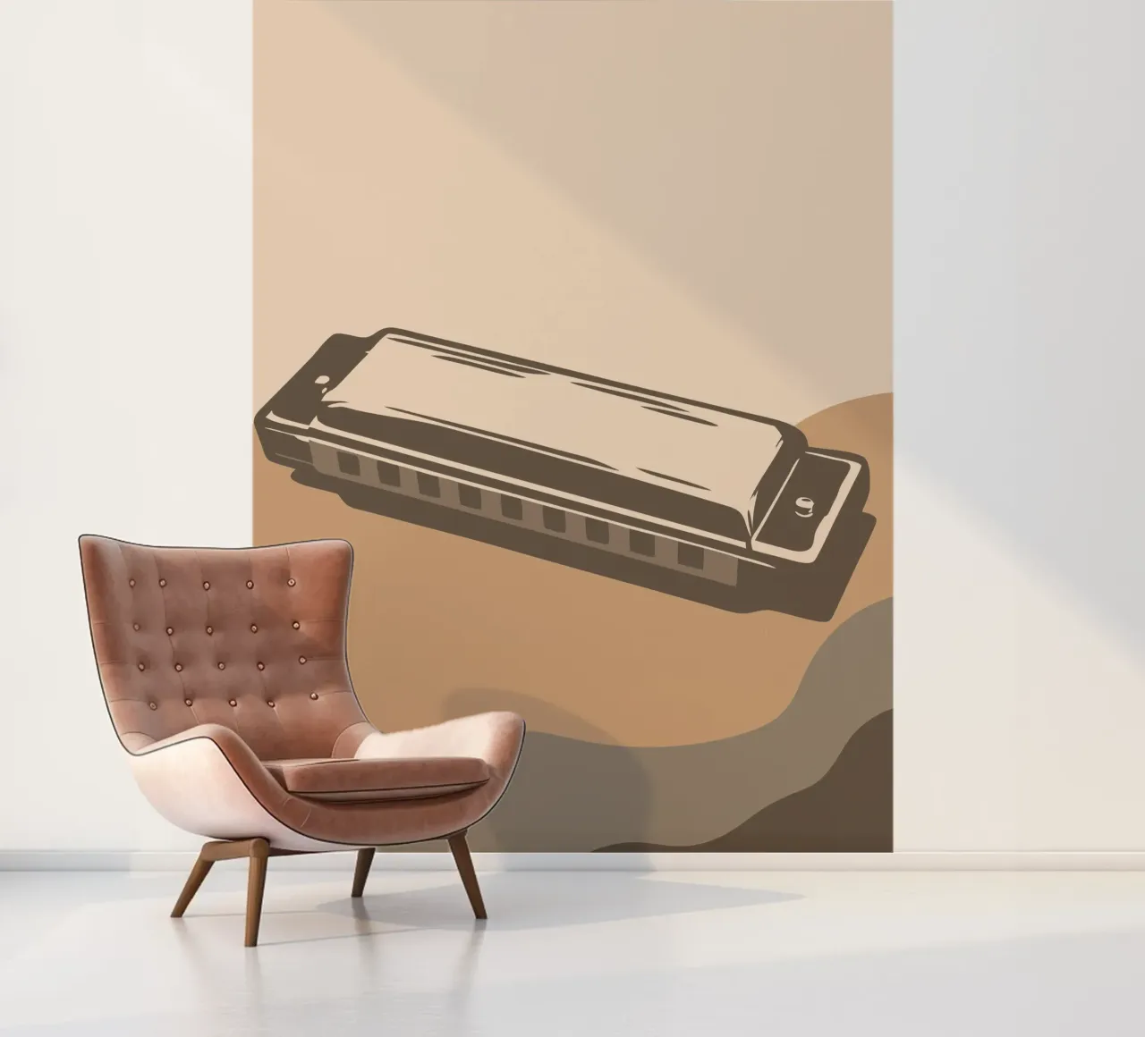 Harmonica fotobehang van MUSIC EDITION