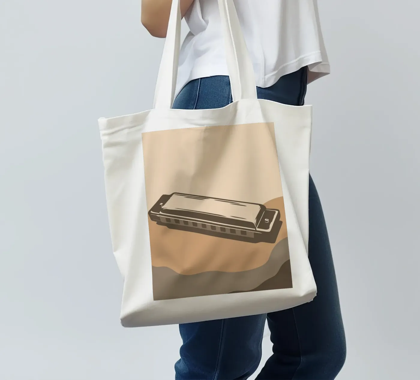 Harmonica tote bag by MUSIC EDITION