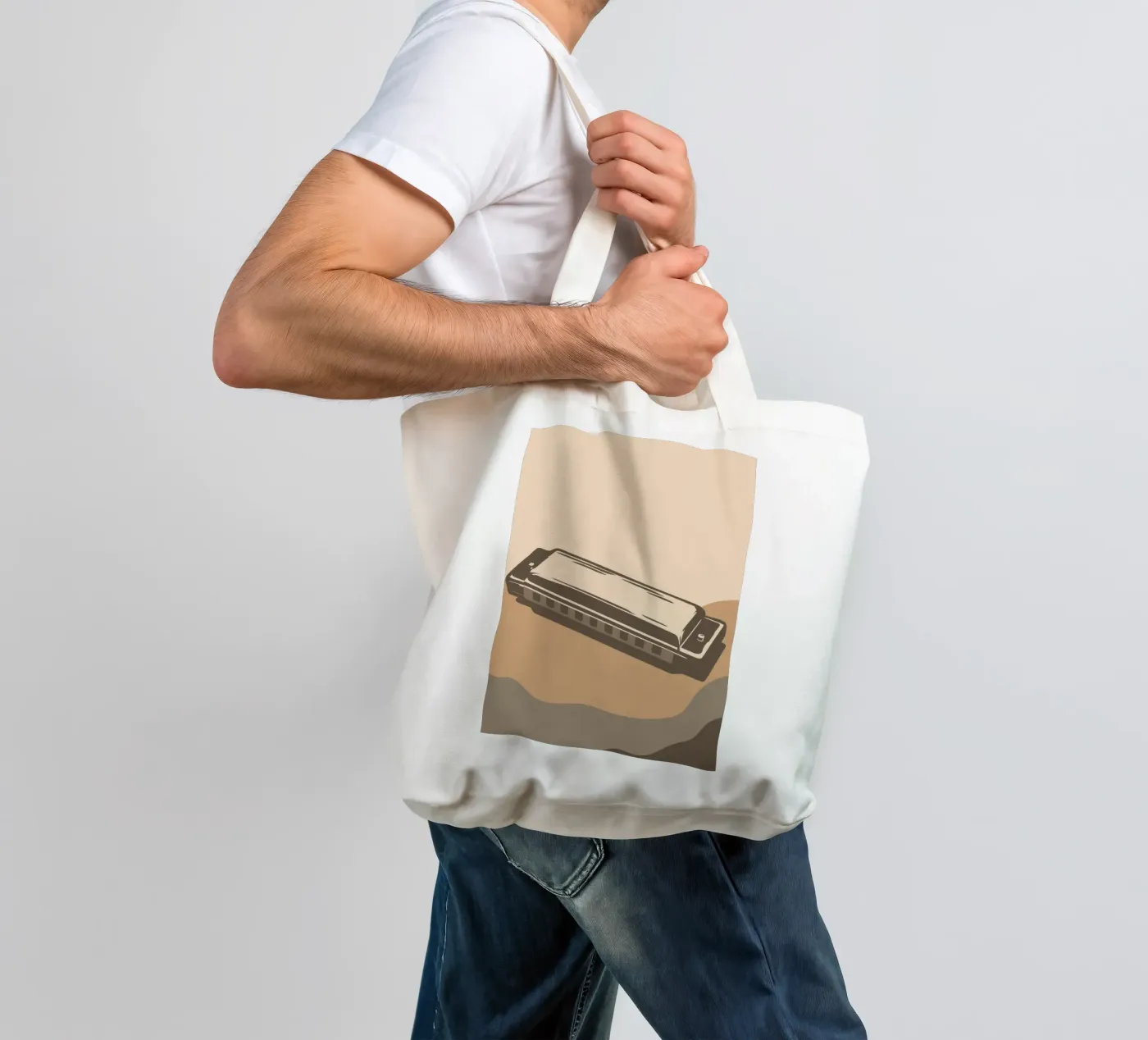 Harmonica tote bag by MUSIC EDITION