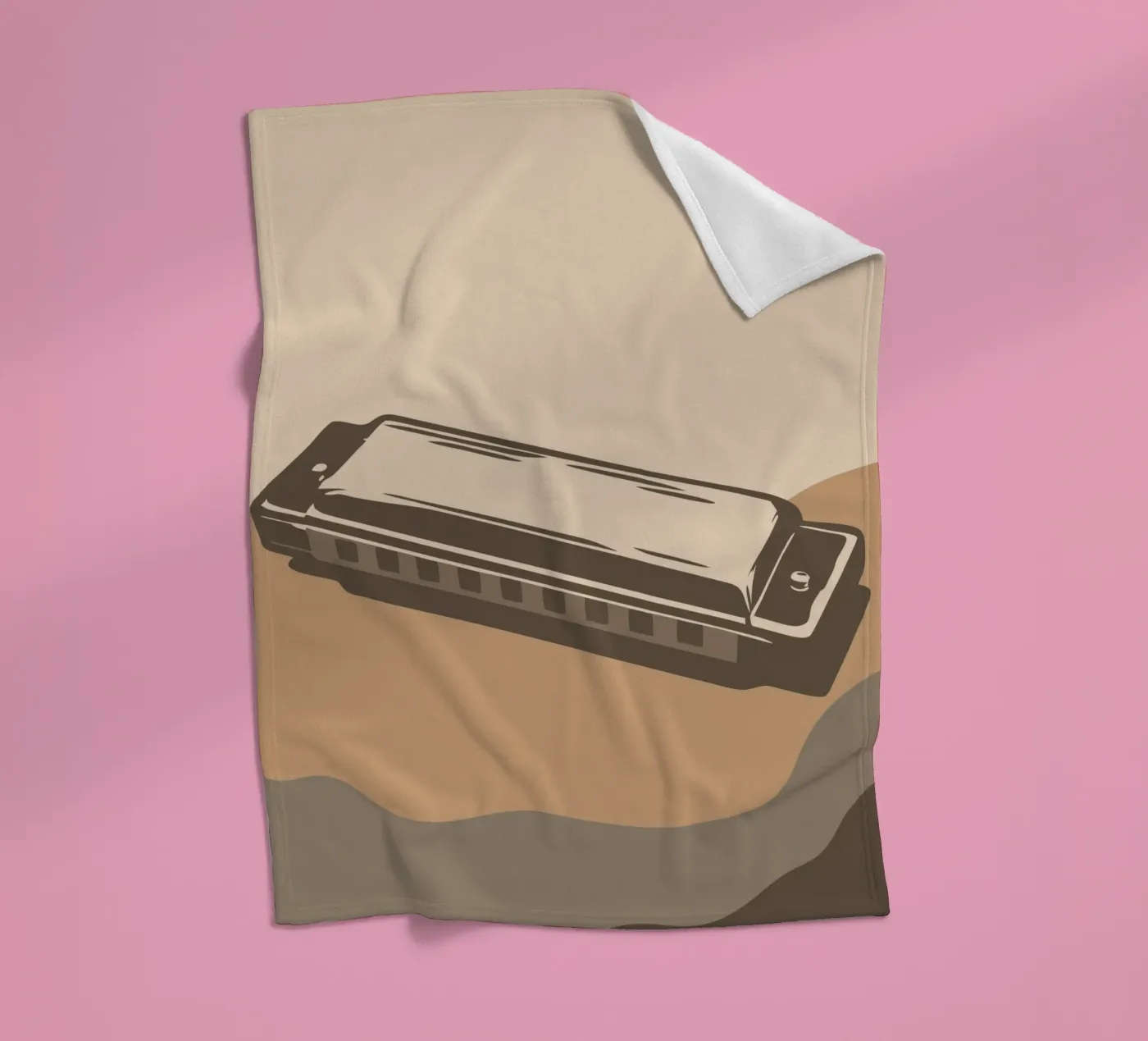 Harmonica fleecedeken van MUSIC EDITION