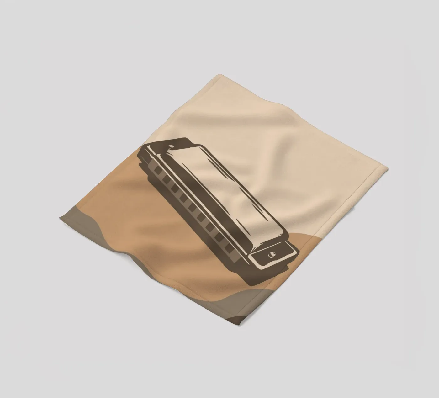 Harmonica fleecedeken van MUSIC EDITION