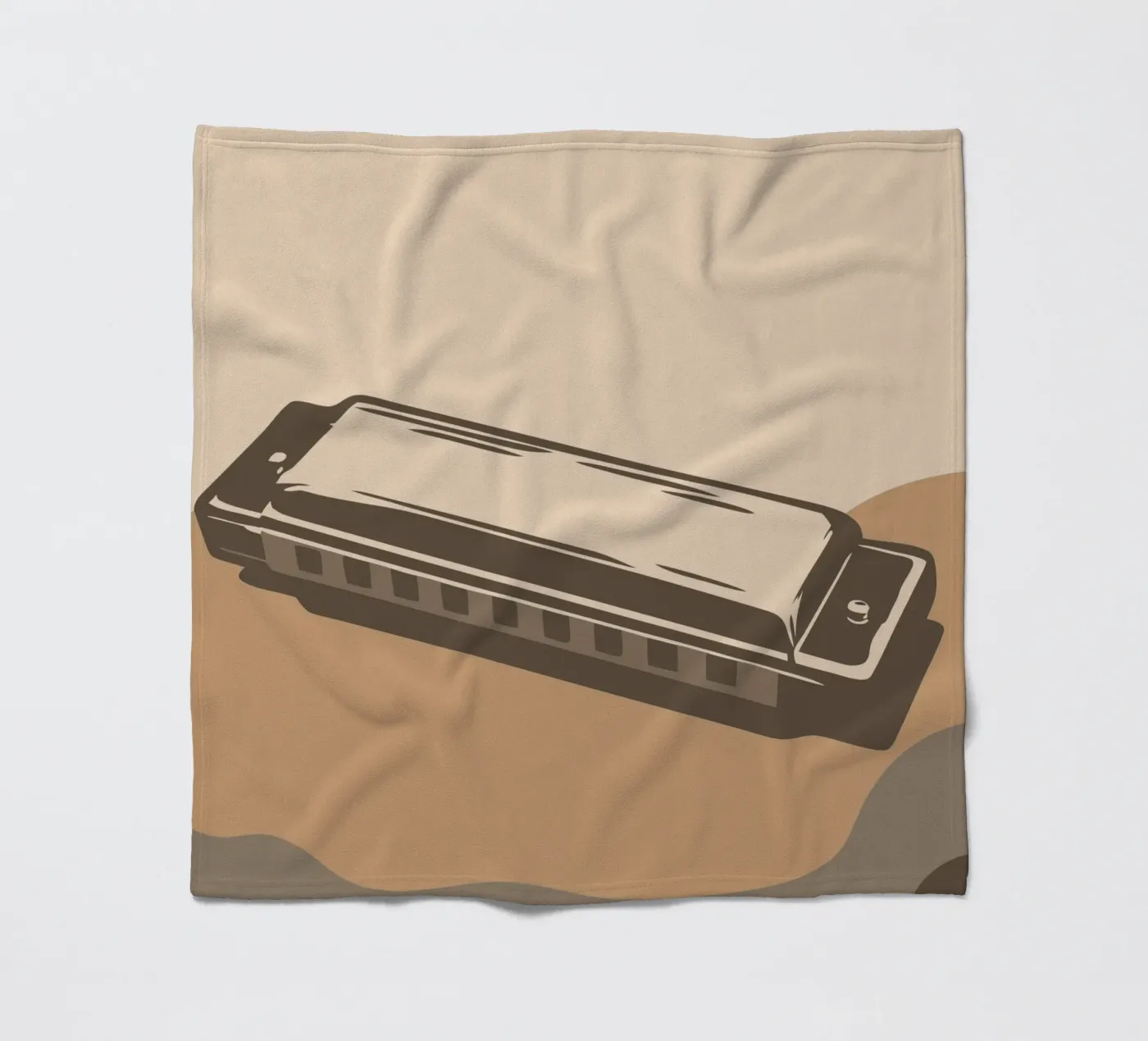 Harmonica fleecedeken van MUSIC EDITION