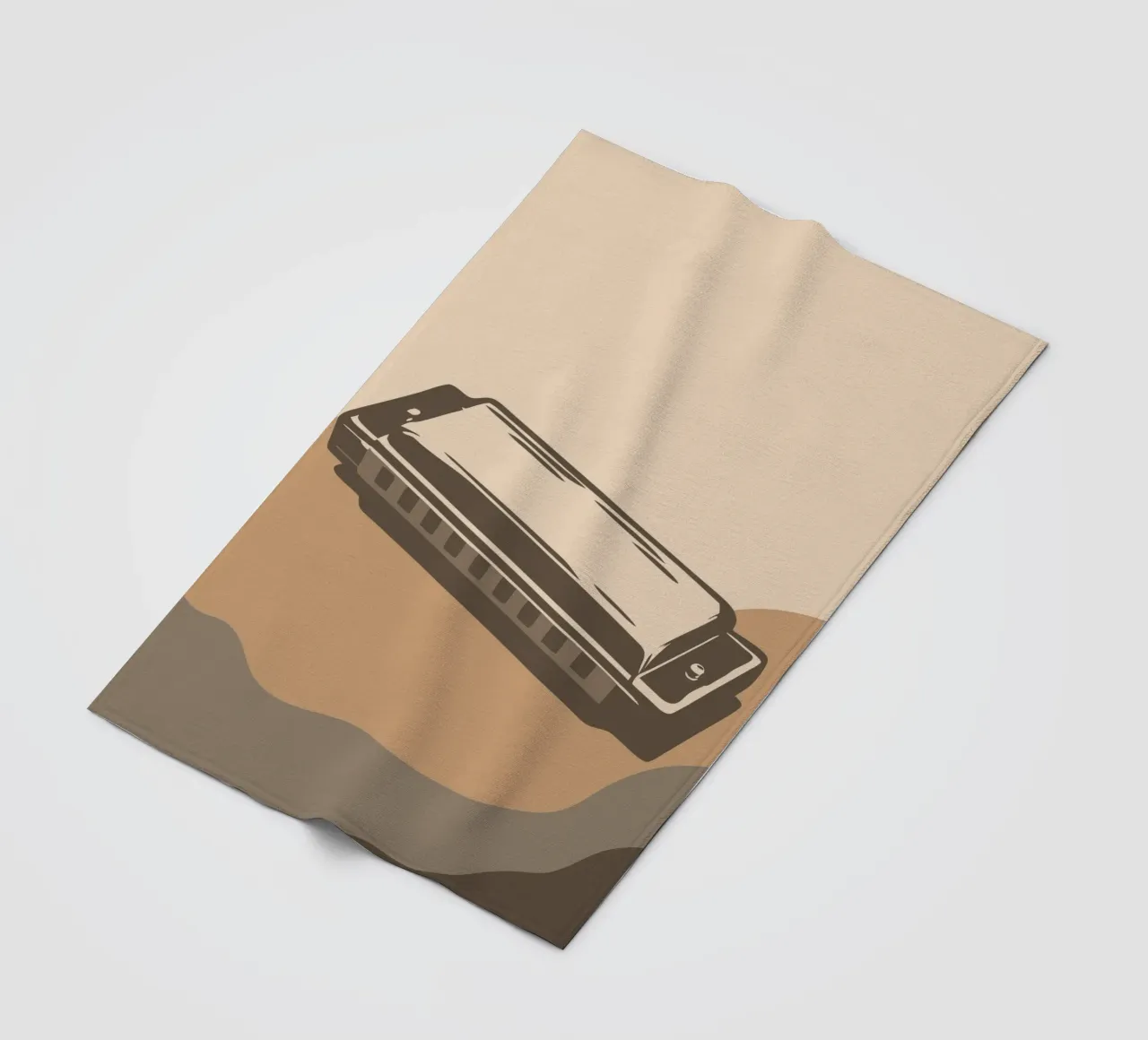 Harmonica fleecedeken van MUSIC EDITION