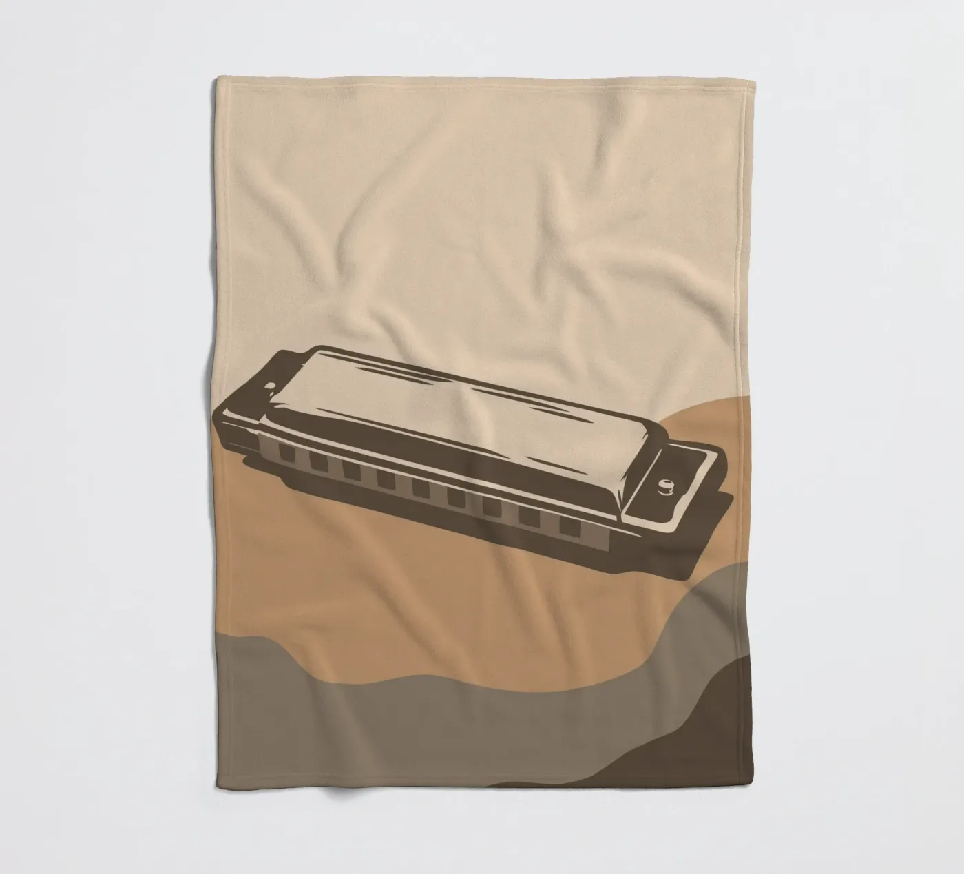 Harmonica fleecedeken van MUSIC EDITION
