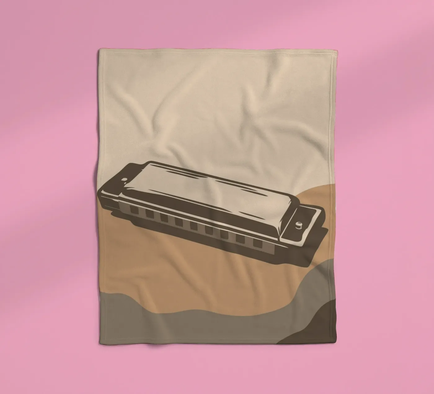 Harmonica fleecedeken van MUSIC EDITION