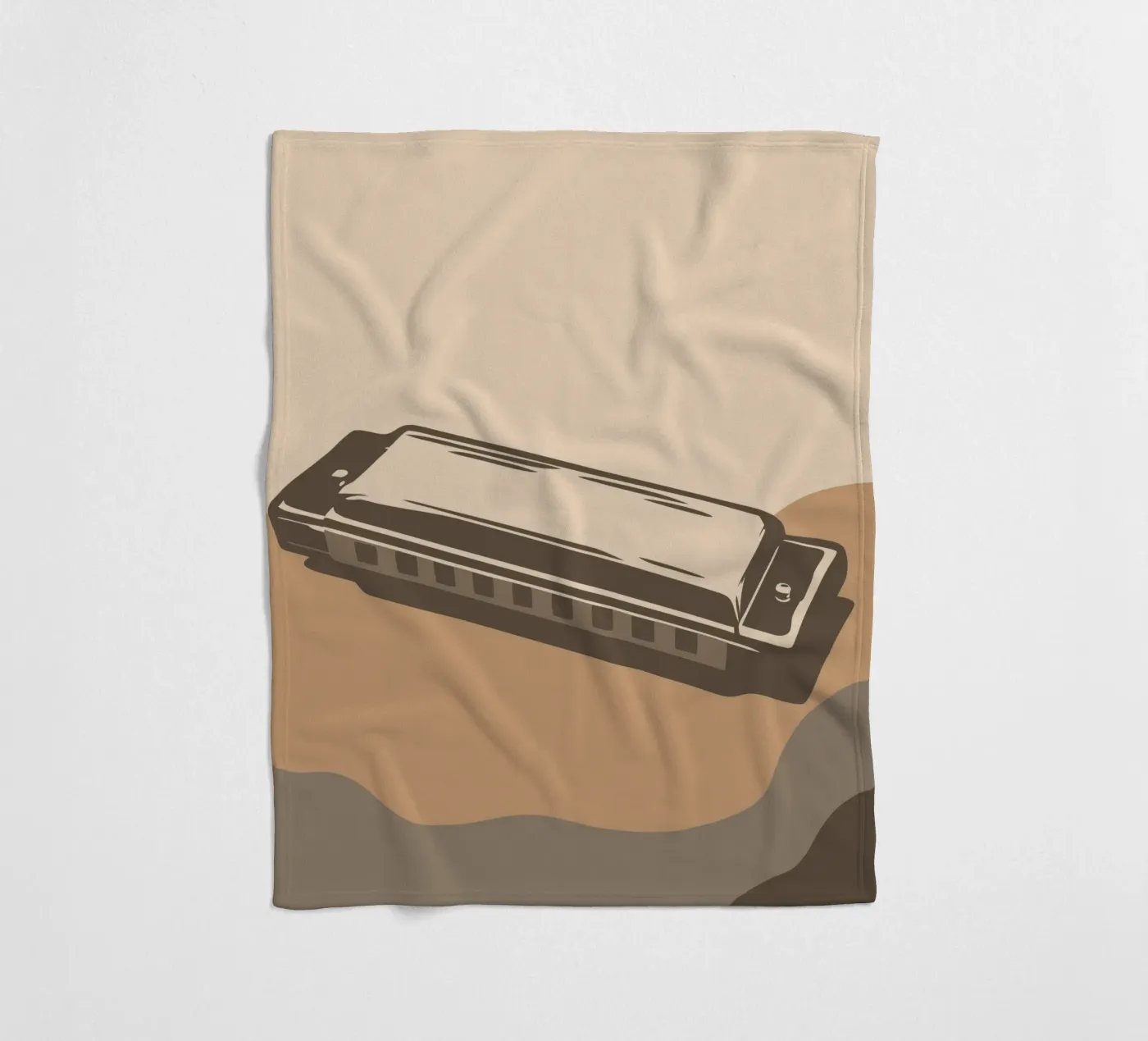 Harmonica fleecedeken van MUSIC EDITION