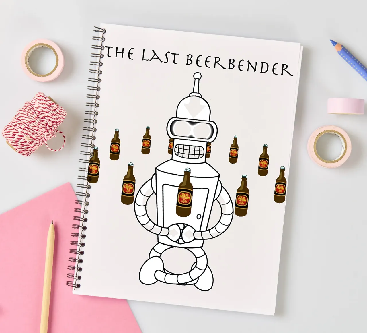 the last beerbender spiral notebook by Danielshop