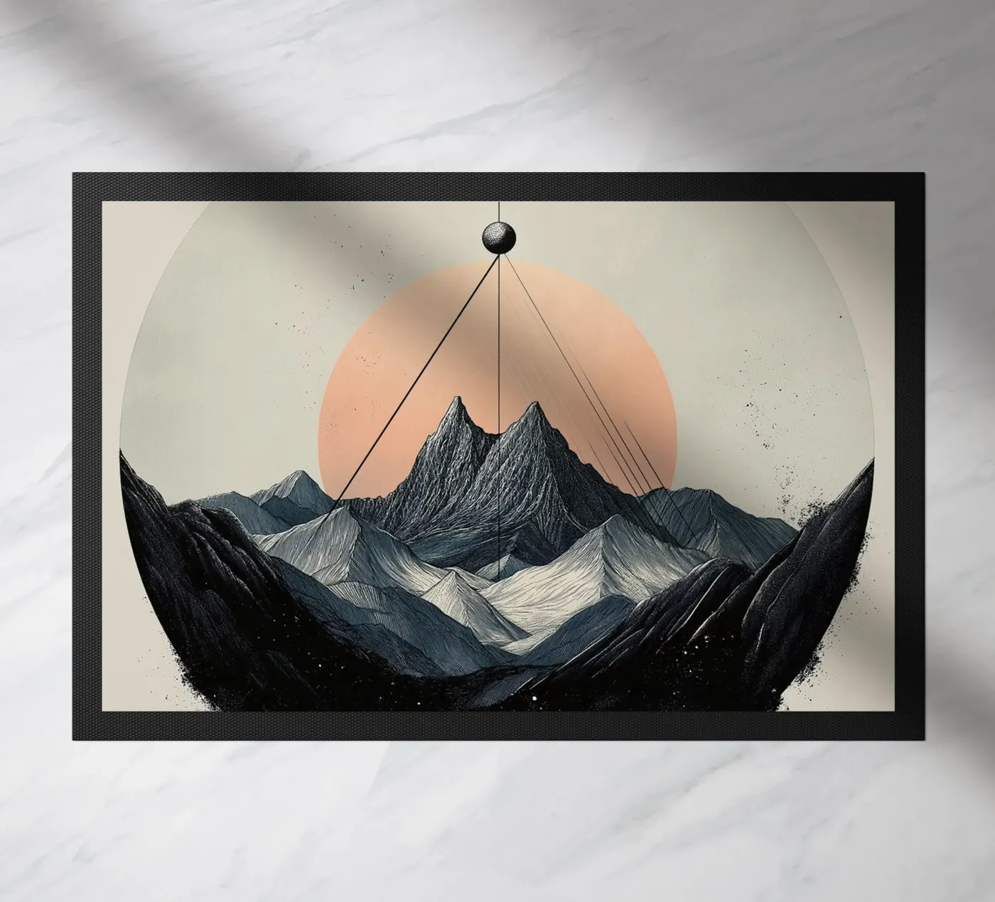 Mountain compass Fußmatte von Synthaira