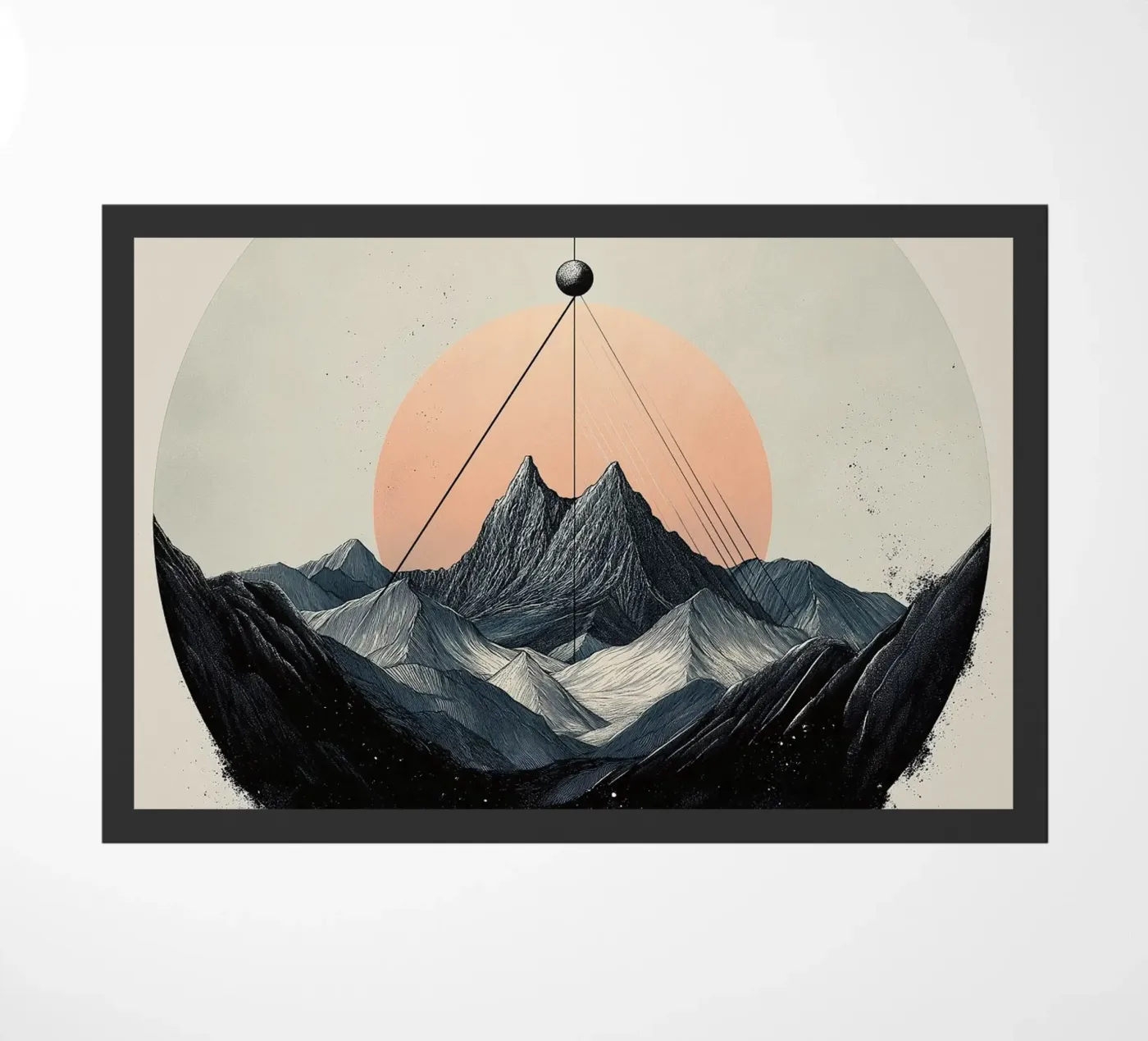 Mountain compass Fußmatte von Synthaira