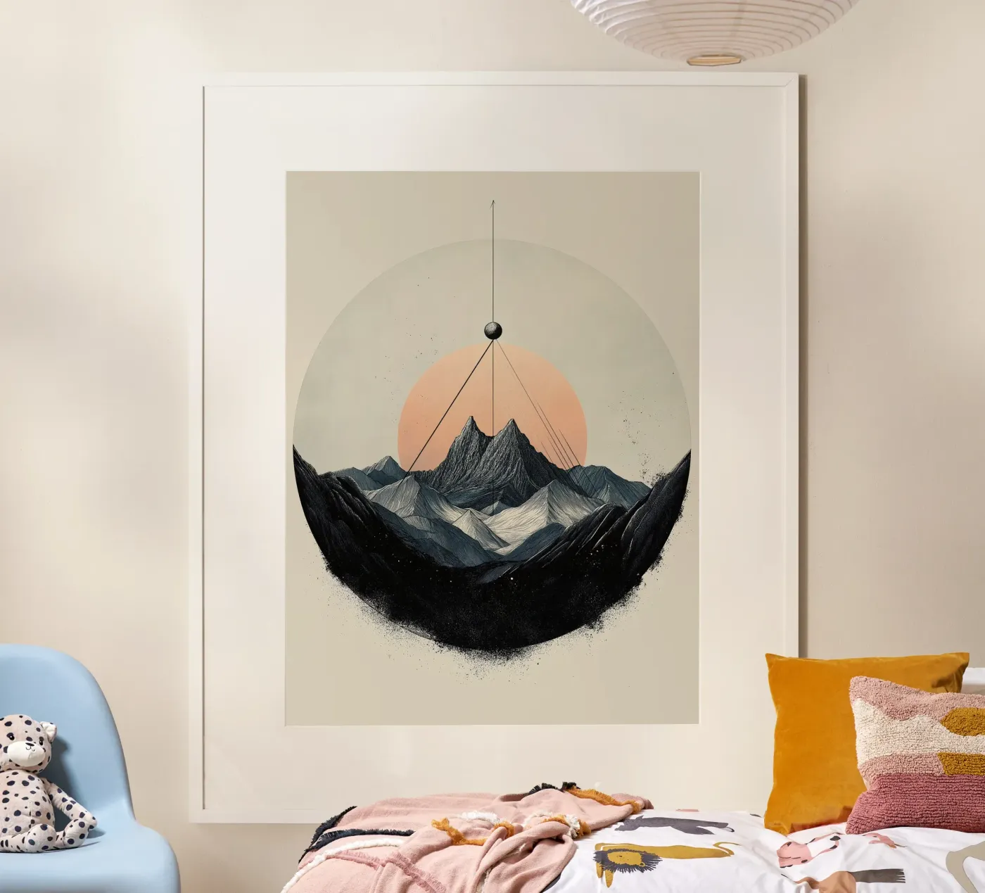 Mountain compass poster by Synthaira